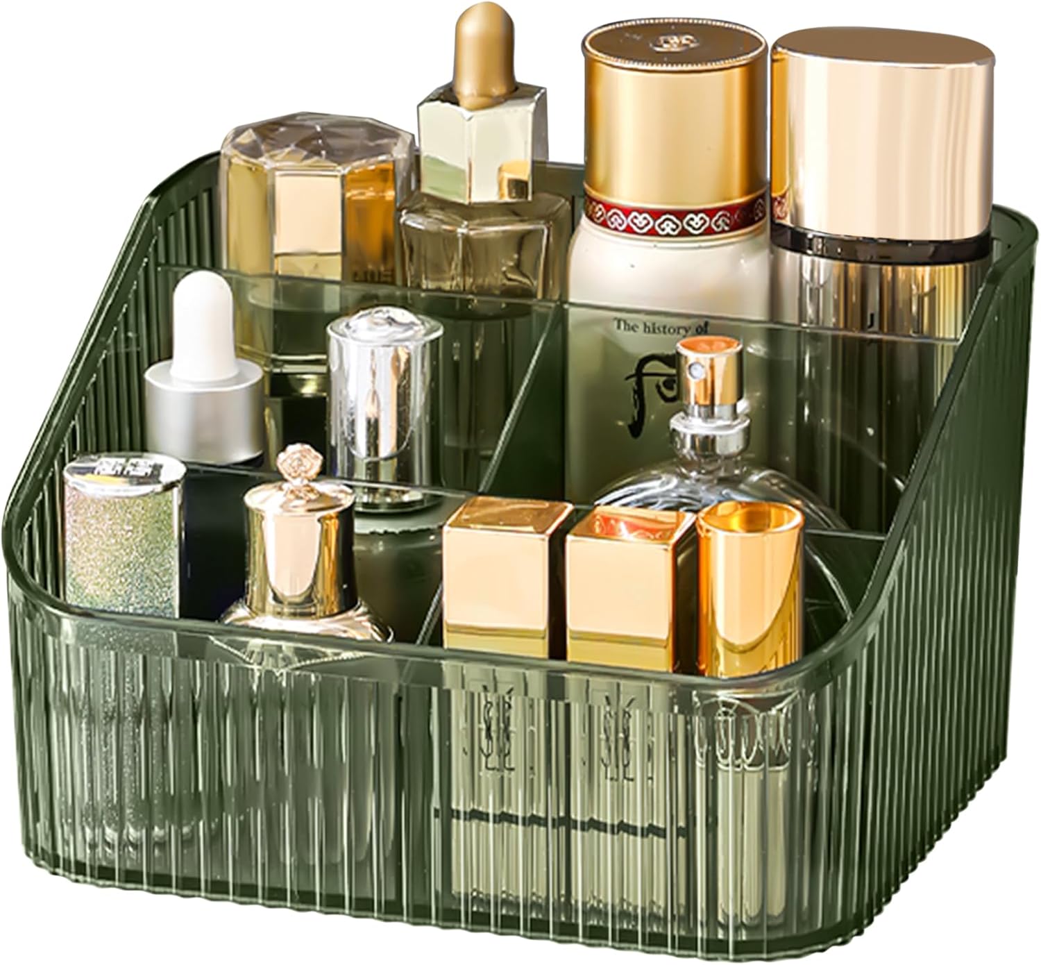 Homeanda Makeup Organiser Storage Compartments, Skin Care Cosmetic Organiser, Makeup Organiser and Storage(Green)