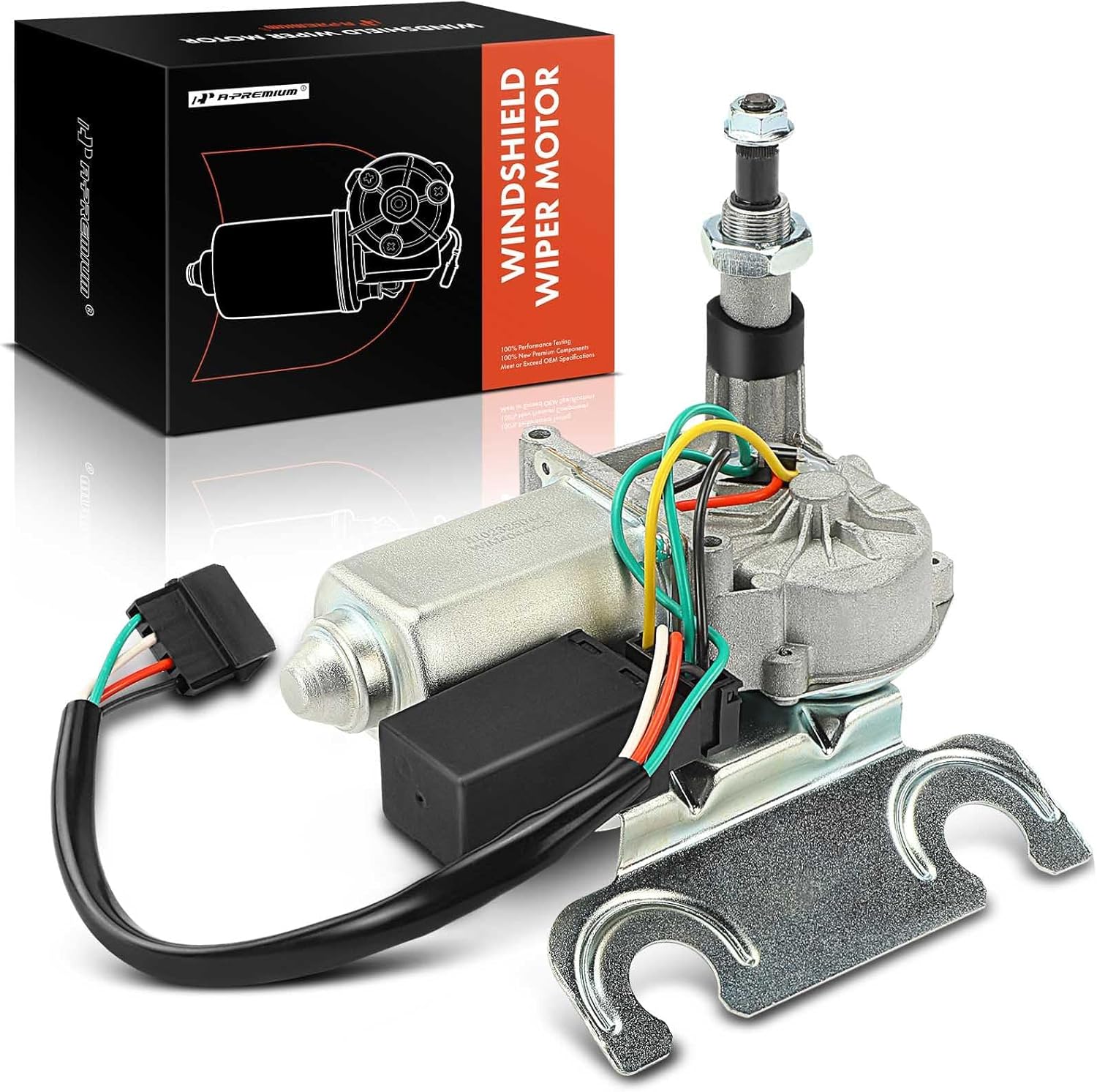 A-Premium Rear Windshield Wiper Motor Without Washer Pump Compatible with Jeep XJ Series Cherokee 1997 1998 1999 2000 2001, Sport Utility, Replace# 55154944, 55154944AB