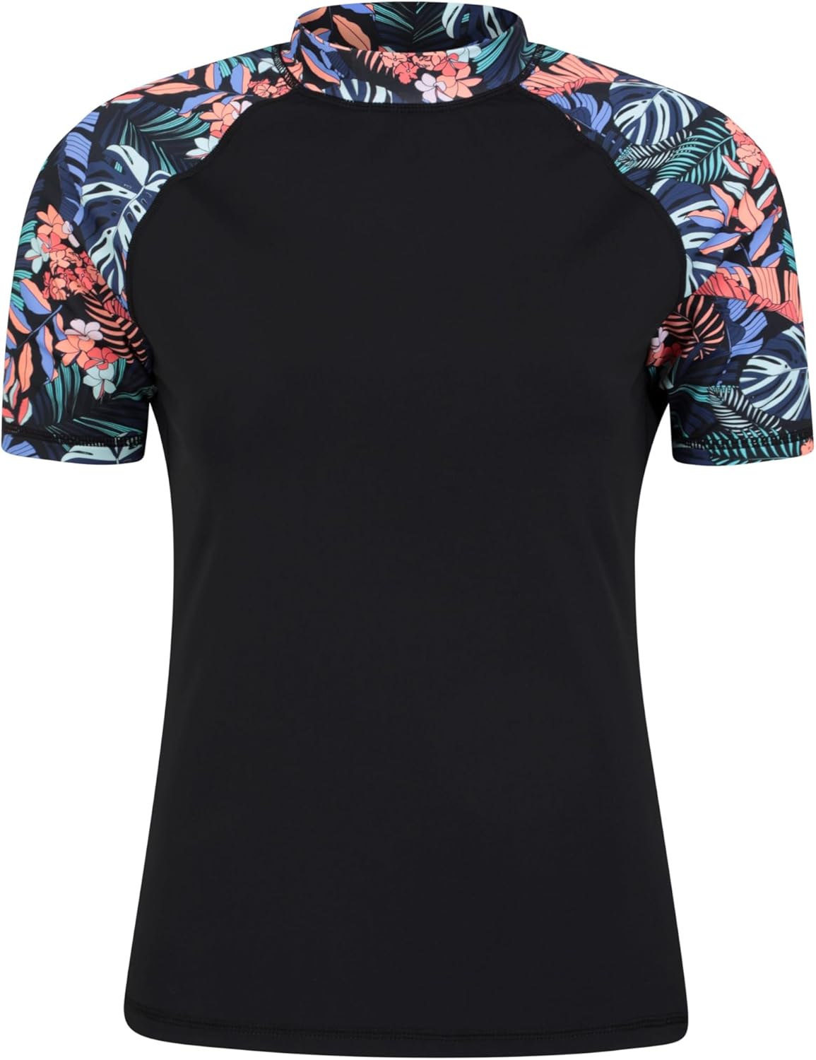 Mountain Warehouse Short Sleeves Womens UV Rash Vest - UPF50+ Sun Protection Ladies Rash Guard, Quick Dry, Flat Seams Top - for Spring Summer Swimming, Beach & Under a Wetsuit