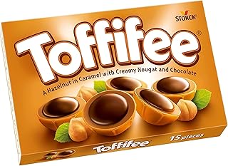 Toffifee Whole Hazelnut in Nougat Cream Filled Caramell ( 125 G / 15 Pcs )