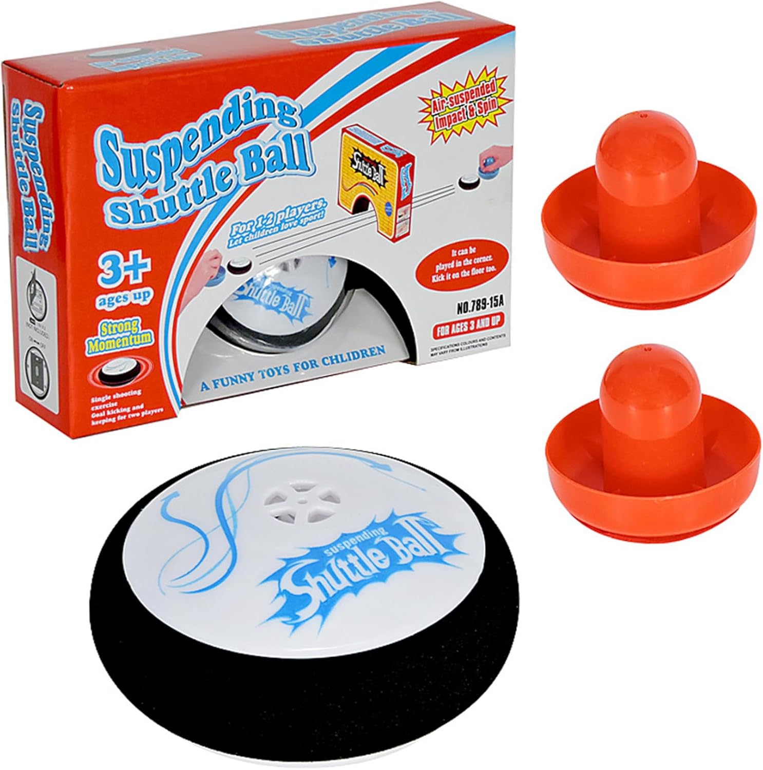 CNAFGBGG Air Hockey Pucks with 2 Red Pushers, Plastic Electric Floating Table Top Air Hockey for Kids & Adults