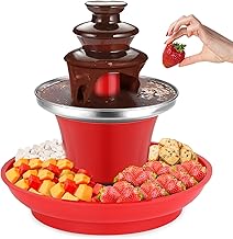 Mini Chocolate Fondue Fountain, Mini Chocolate Melting Pot, MIni Warmer Machine for Milk Chocolate, Cheese, Butter, Candy