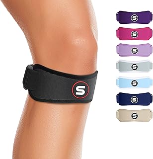 Sleeve Stars Patellar Tendon Support Strap Osgood Schlatter Knee Brace for Youth, Knee Brace for Women & Men, Swedish Brand Knee Strap Patella Tendon Support, Kids Knee Brace 3 Lengths (Black)