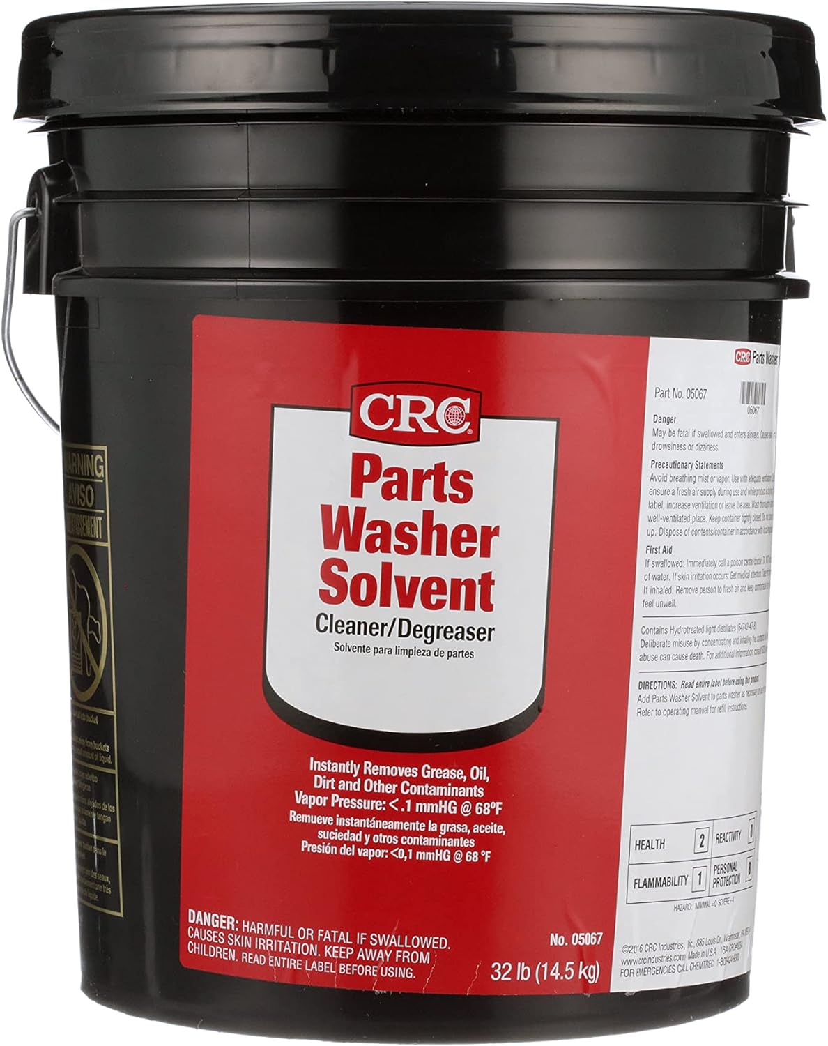 CRC Parts Washer Solvent, 5 Gal, 05067