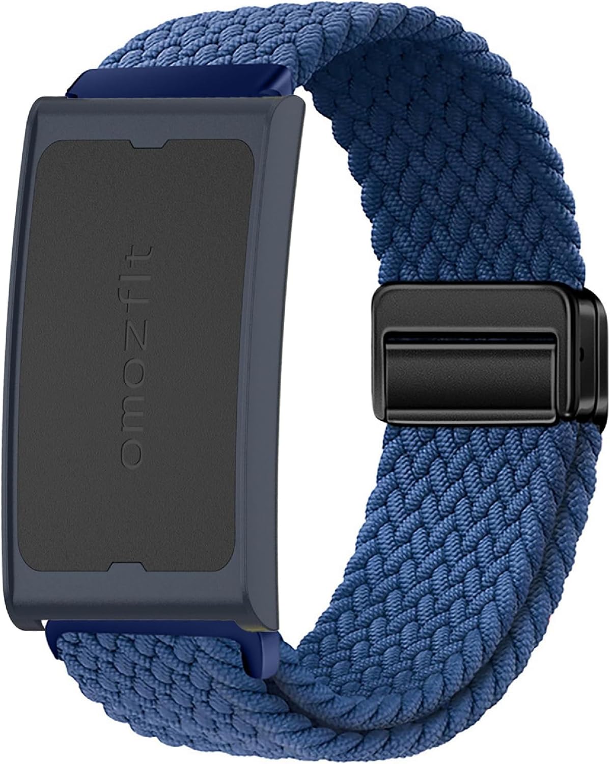 GIOPUEY Magnetic Strap Compatible with Amazfit Helio, Flexible Nylon Braided Strap Replacement [Unisex] - Blue