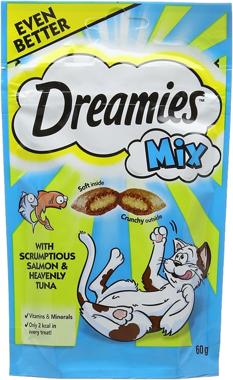 Dreamies C&T Mix Salmontuna 60 g (Pack of 8)
