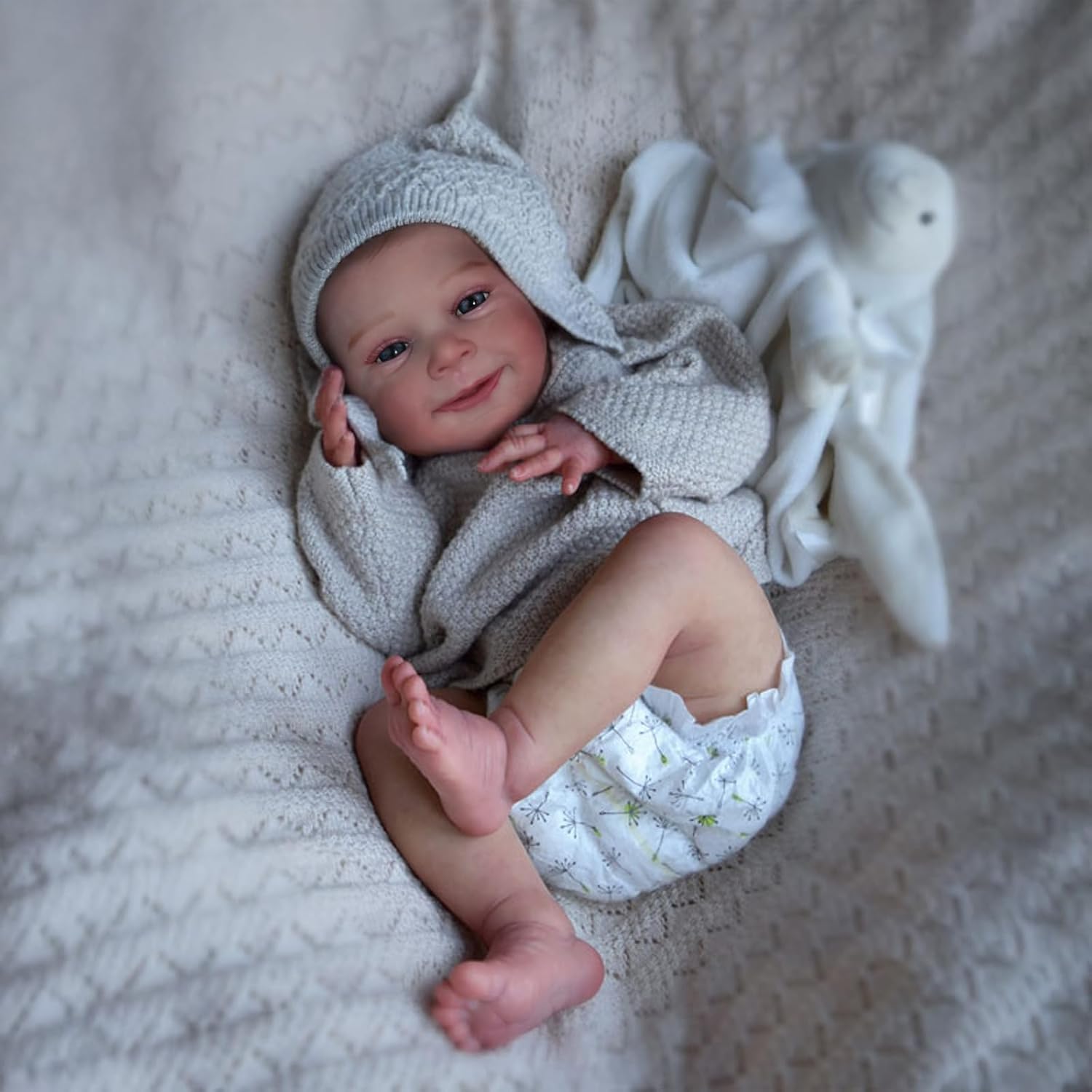 CHAREX Lifelike Reborn Baby Dolls Boy – 18 Inch Real Life Realistic Newborn Doll with Handmade Soft Cloth Body, Comes with Accessories — Gift for Kids Ages 3+