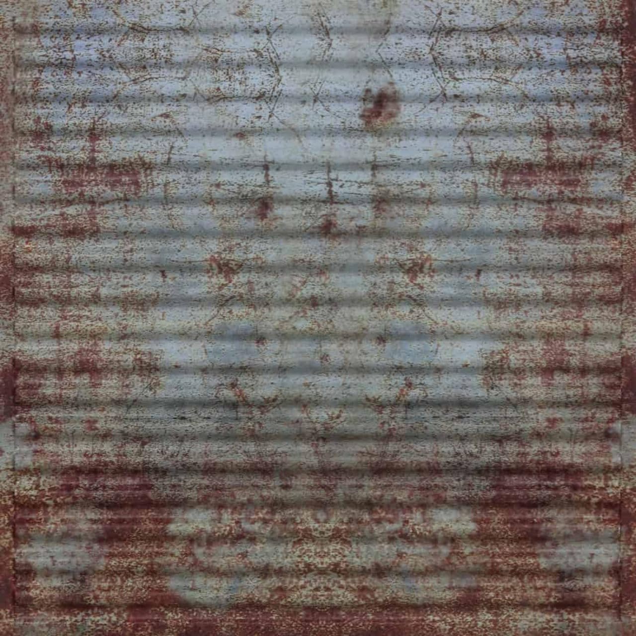 261 Ridged Metal PVC 2' x 2' Lay-in Ceiling Tile (Covers / 40 sq.ft), Old Tin Roof, 10 Piece