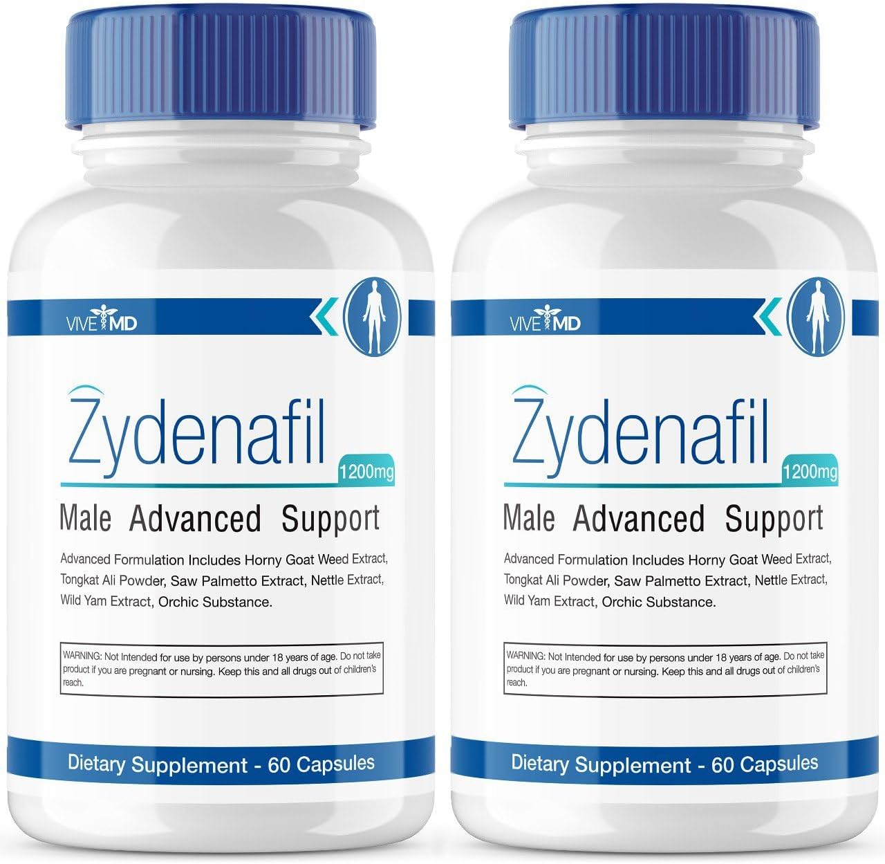Zydenafil Pills for Men Advanced Formula - Zydenafil Male Pills - Zydenafil 1200mg for Maximum Strength with Tongkat Ali, Saw Palmetto, Horny Goat Weed Reviews (2 Pack)