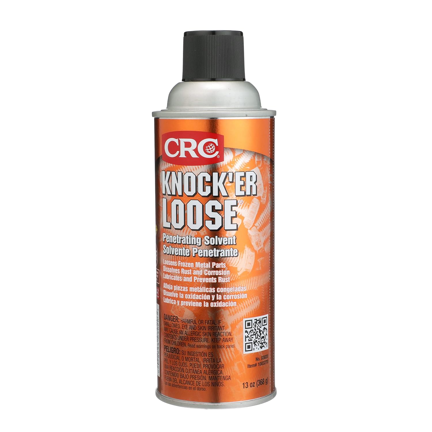 CRC Knock’er Loose Penetrating Solvent 03020 – [Reddish] 13 WT. Oz., Industrial Grade Penetrating Solvent and Lubricant