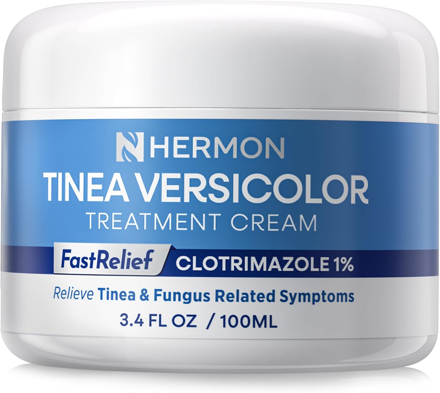 Hermon Tinea Versicolor Treatment Cream:Multi-Functional Clinically Proven 1% Clotrimazole Cream for Athlete's Foot, Tinea Versicolor, Jock Itch, Ringworm