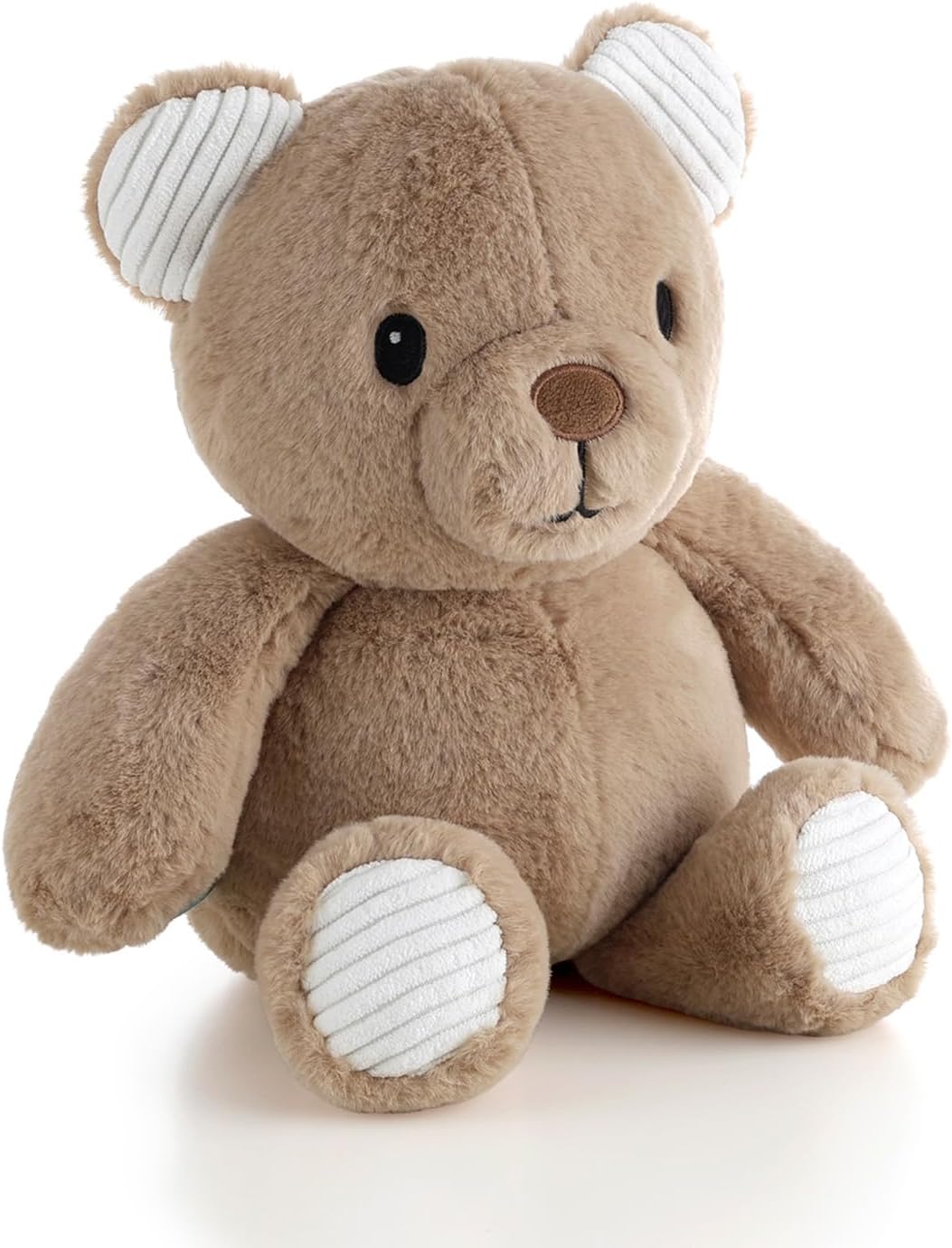 The Peanutshell Teddy Bear Stuffed Animal - 10 inch - Baby Safe - Machine Washable - Soft Bear Baby Toys, Newborn Infant Toddler, Plushies for Boys Girls, Stuffies, Woodland Nursery Decor