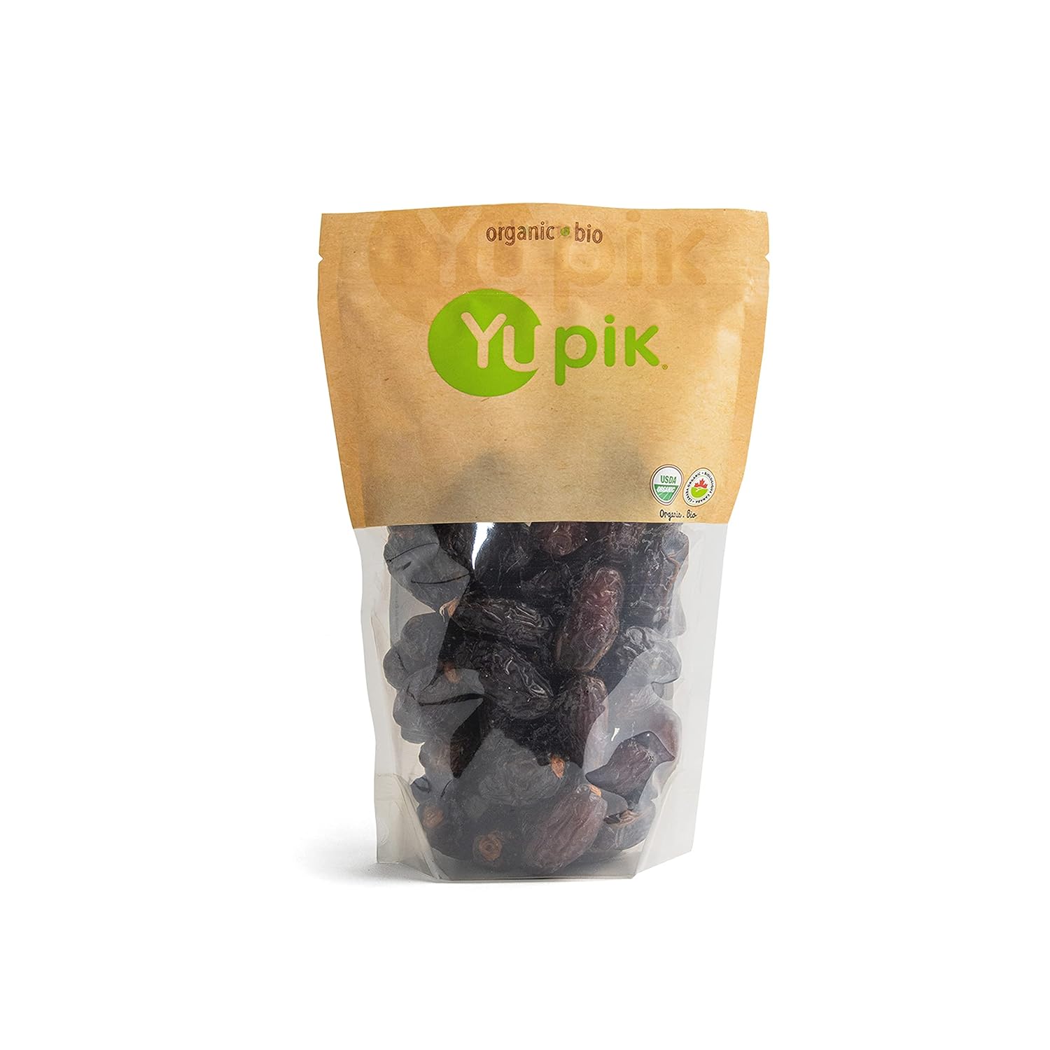 Yupik Organic Medjool Dates with Pits, 2.2 lb, Non-GMO, Gluten-Free, Vegan, Kosher, Dried Fruits, Naturally Sweet, Sulphite-Free, Source of Fiber, Healthy Snacks, Ideal for Baking & Topping
