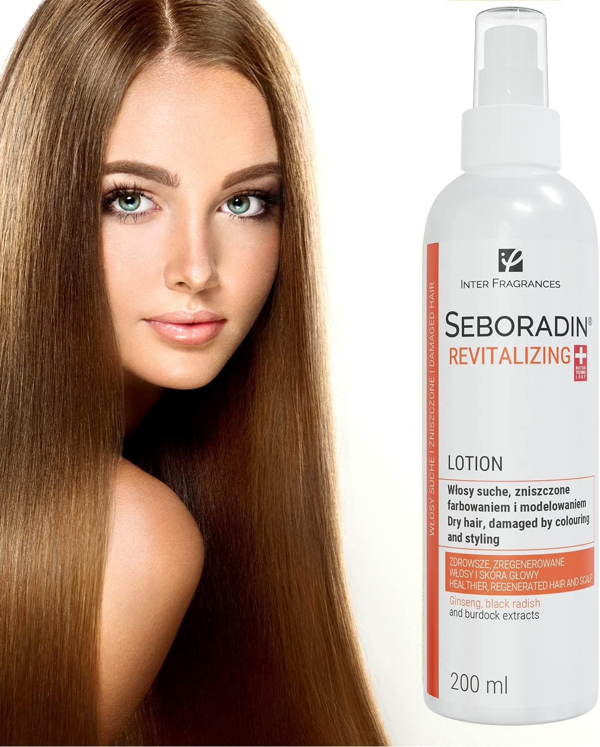 SEBORADIN REVITALIZING Hair Lotion for Dry Damaged Color Hair 200 ml | Hair Repair Protection | Conditioner Spray | Hair & Scalp Treatment | Moisturizing Nourishing Hair Care Hair Products
