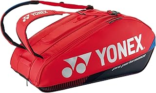 YONEX 9 Pack Tennis Bag (Scarlet), Red