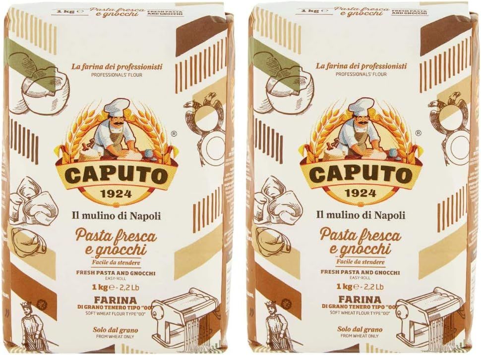 Caputo Fresh Pasta and Gnocchi Flour 1kg (Pack of 2)