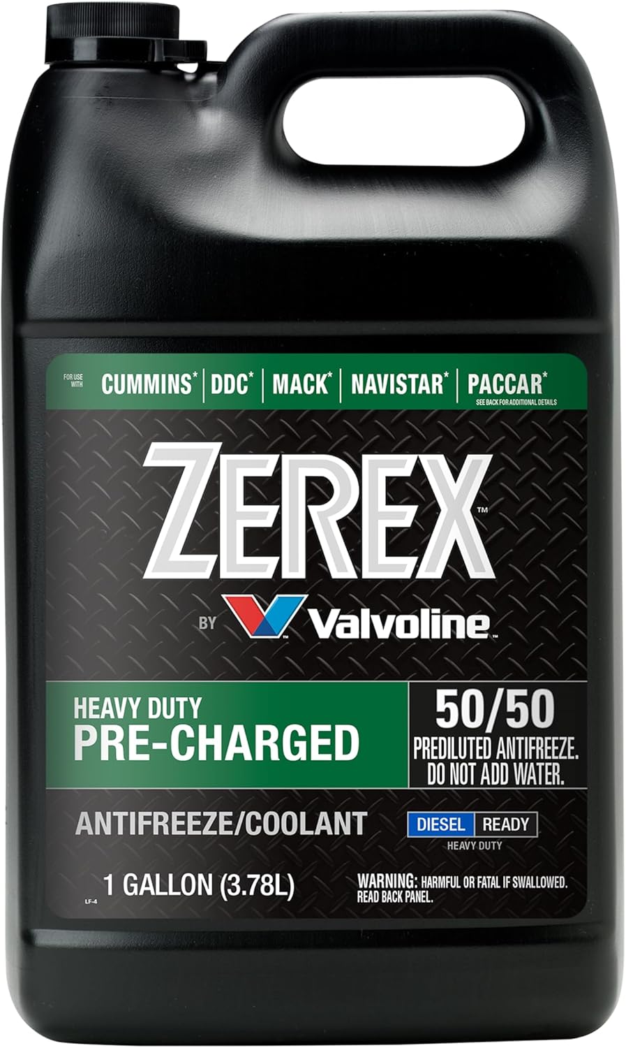 Zerex Pre-Charged Heavy Duty (HD) 50/50 Prediluted Ready-to-Use Antifreeze/Coolant 1 GA
