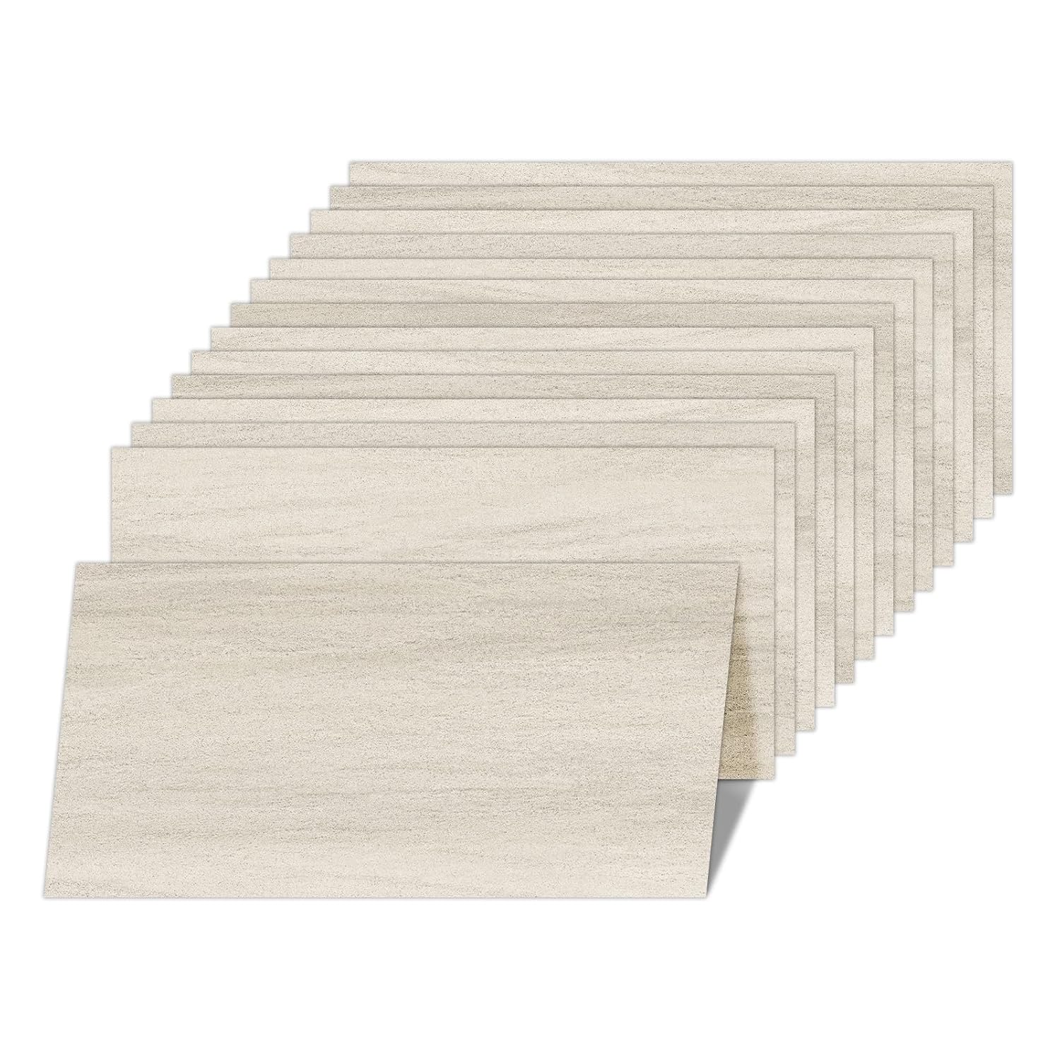 Mysflosy Floor Tiles Self-Adhesive, 61.0 cm x 30.5 cm Stone Effect Vinyl Flooring Waterproof, Peel and Stick for DIY Installation, Cover 2.23 ㎡