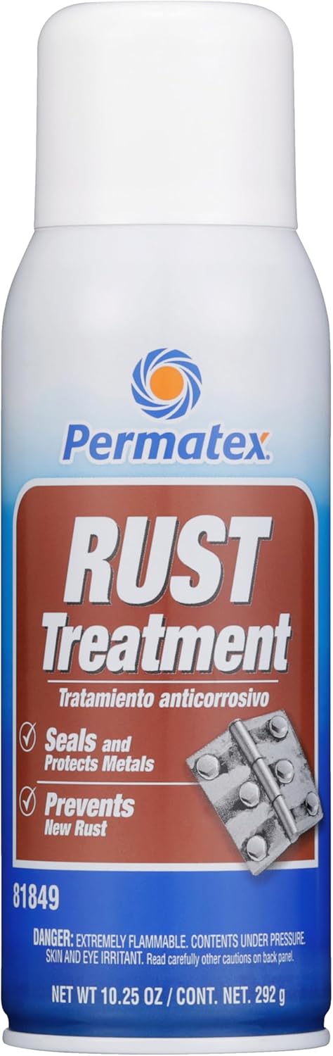 Permatex 81849 Rust Treatment, 10.25 oz. net Aerosol Can, Factory, Pack of 1