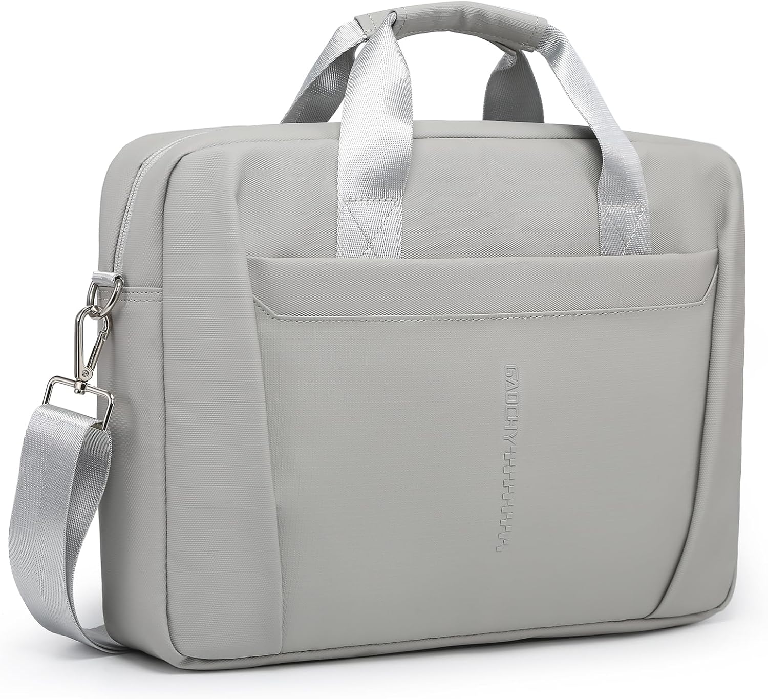 15-16 Inch Laptop Shoulder Bag Business Briefcase Water Resistant Computer Messenger Bags Compatible with MacBook Pro 16, MacBook Air 15 M4, HP, Dell, ASUS Notebook, Grey