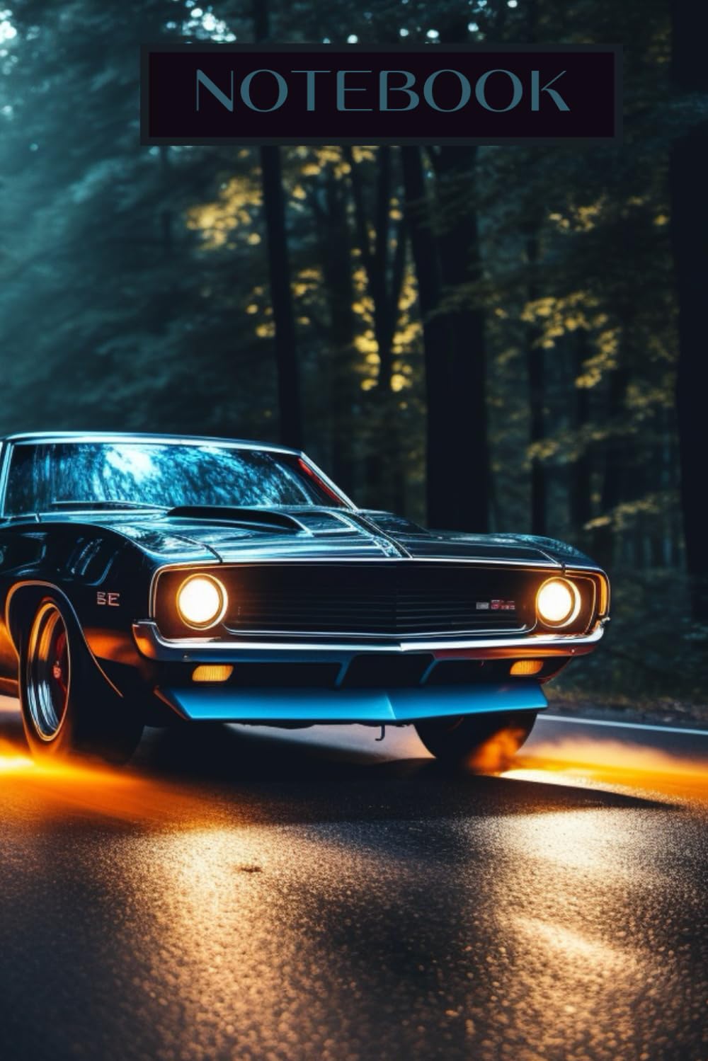 Mopar car notebook: Beautiful Notebook with the theme of Muscle car Blank Lined Journal