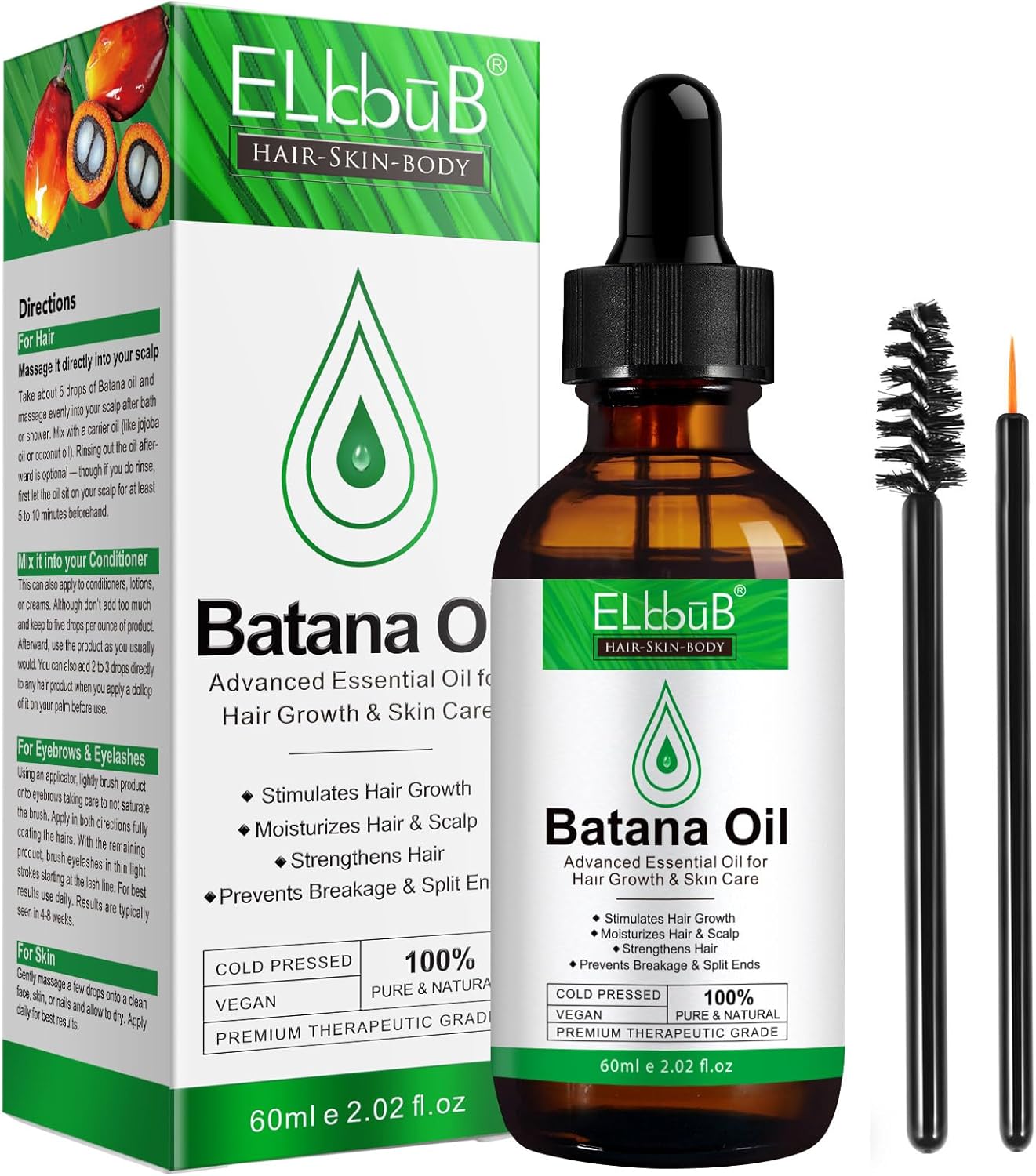 Batana Oil for Hair Growth - Pure Honduran Batana Oil for Enhanced Hair and Skin Vitality, Suitable for All Hair Types