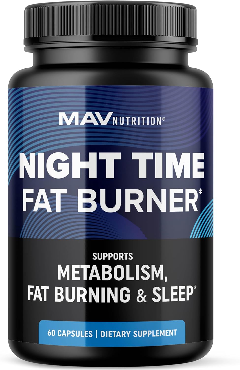 Night Time Fat Burner for Weight Loss Support & Sleep Aid | Appetite Suppressant, Carb Blocker, Overnight Metabolism Booster for Stomach Fat Burner & Night Shred with Melatonin | Non-GMO, Vegan 60ct