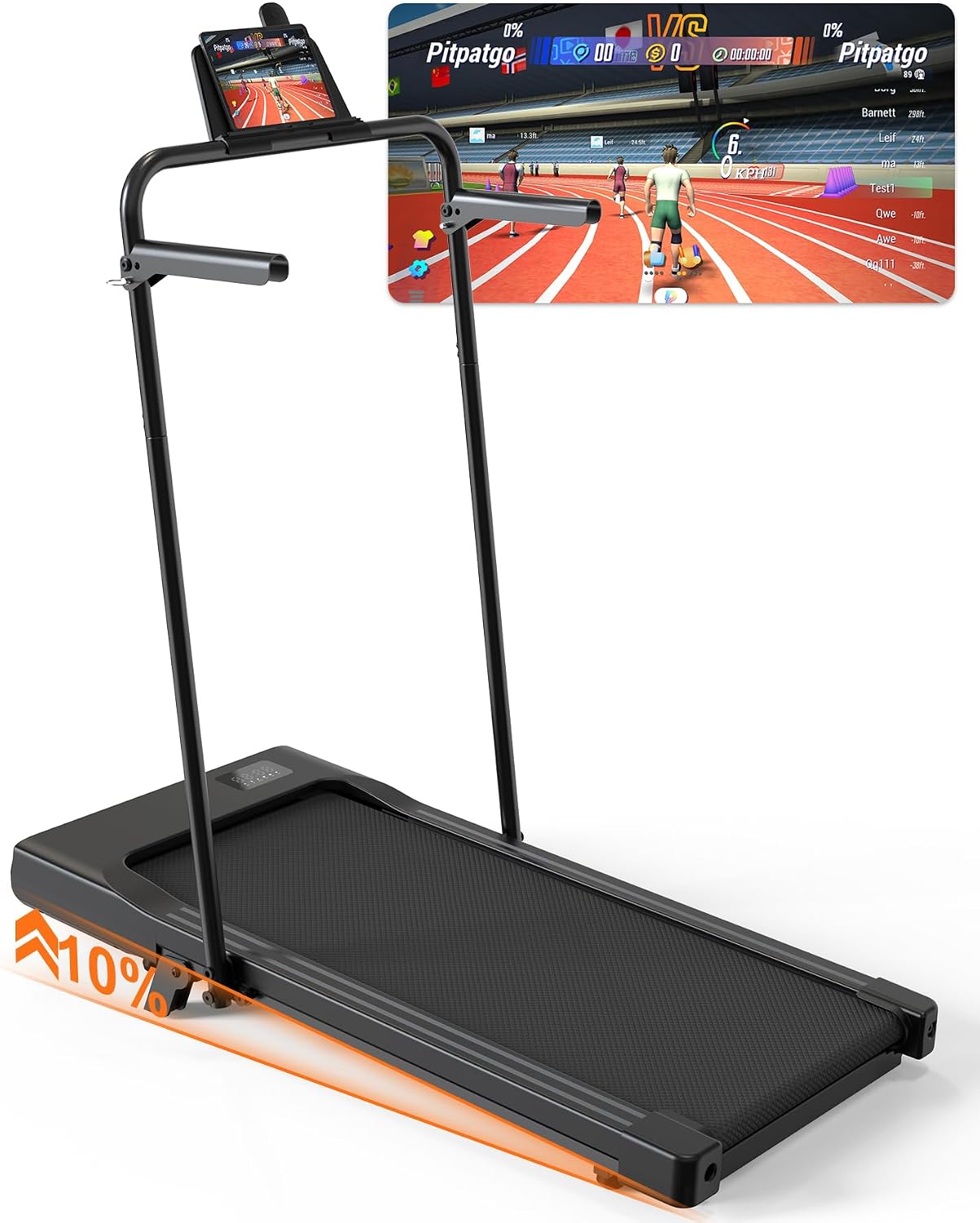 Superun Walking Pad Raceable 6%/10% Incline 6/12km/h Under Desk Treadmill