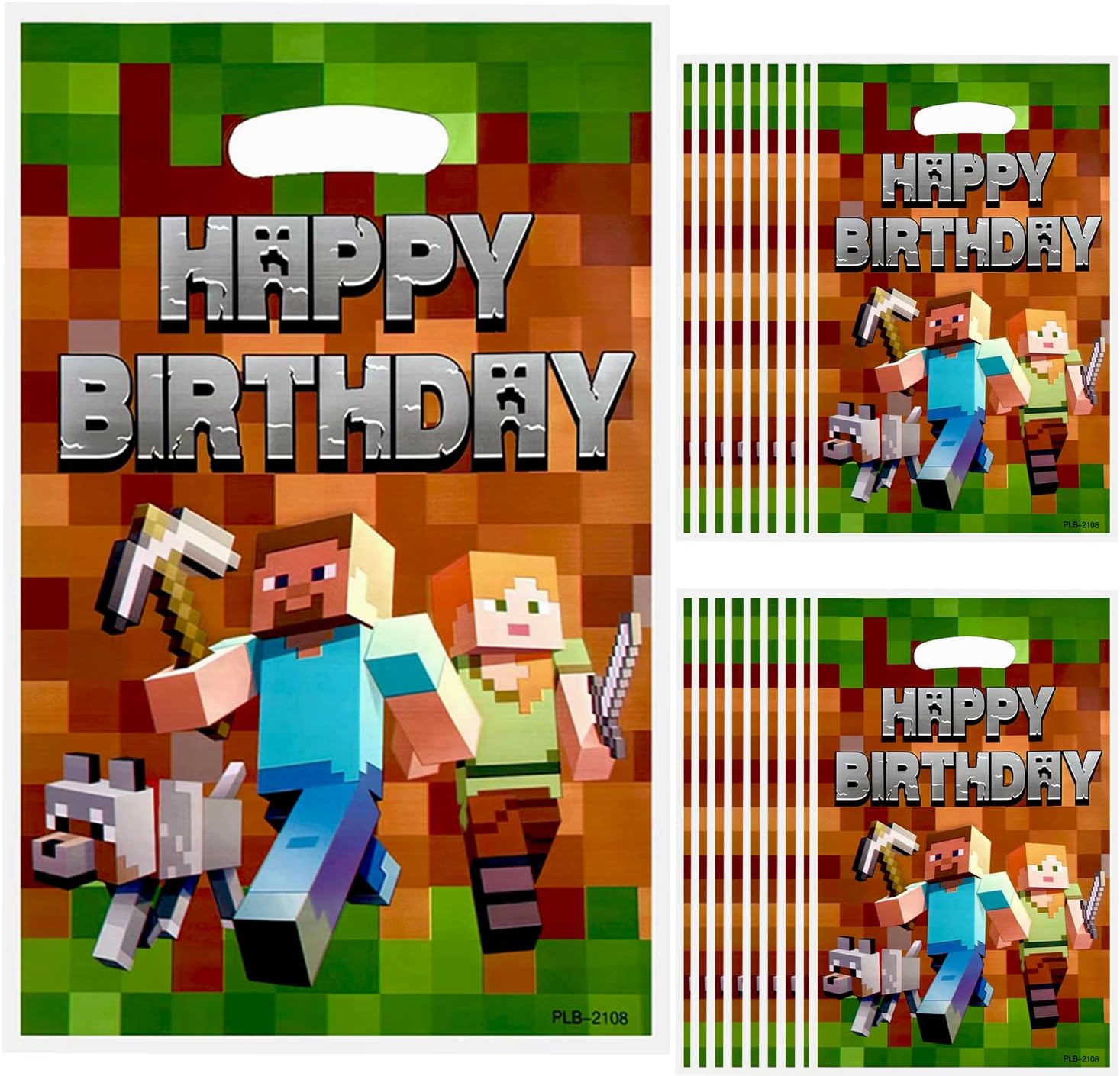 Volsha 30 Pcs Party Gift Bags, Candy Treat Bags for Birthday Party Decorations Party Supplies for Kids Girls or Boys