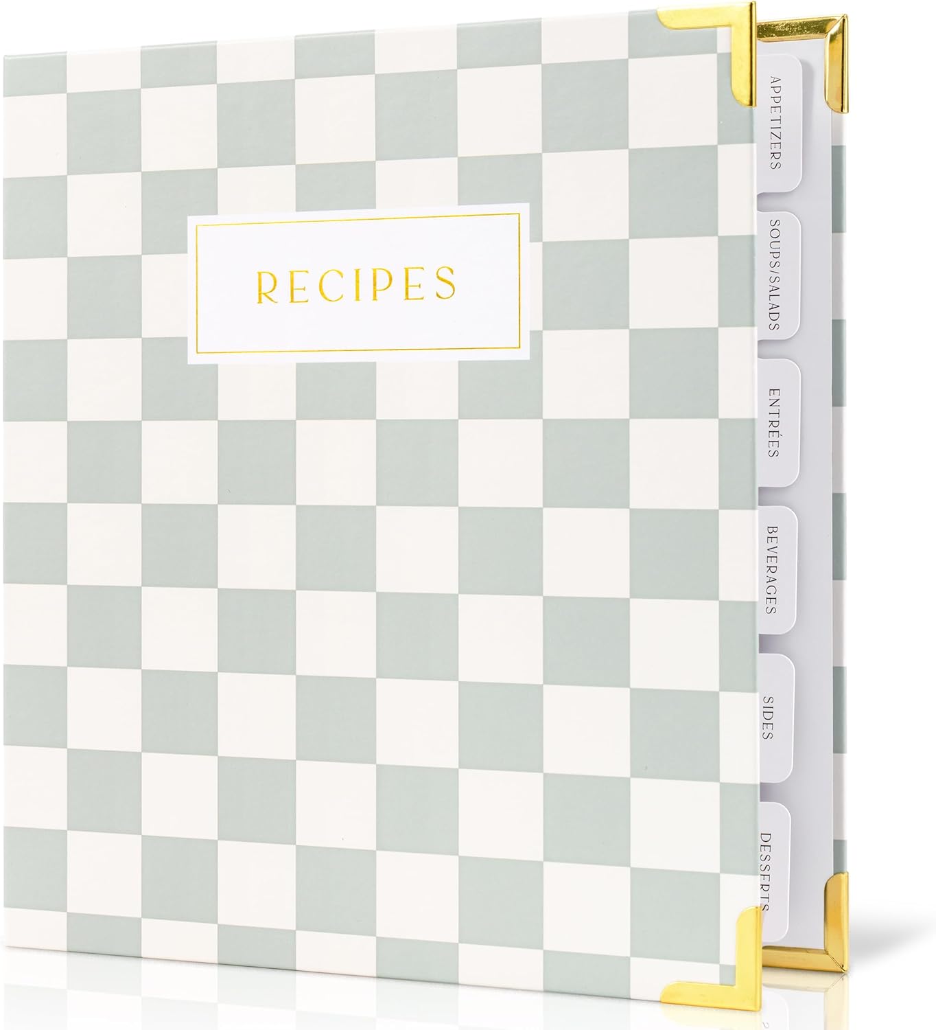 Aesthetic Recipe Binder with Waterproof Cover - The Perfect Recipe Book with Plastic Sleeves to Write in Your Own Recipes - Quality Blank Cookbook Binder, Cards incl.