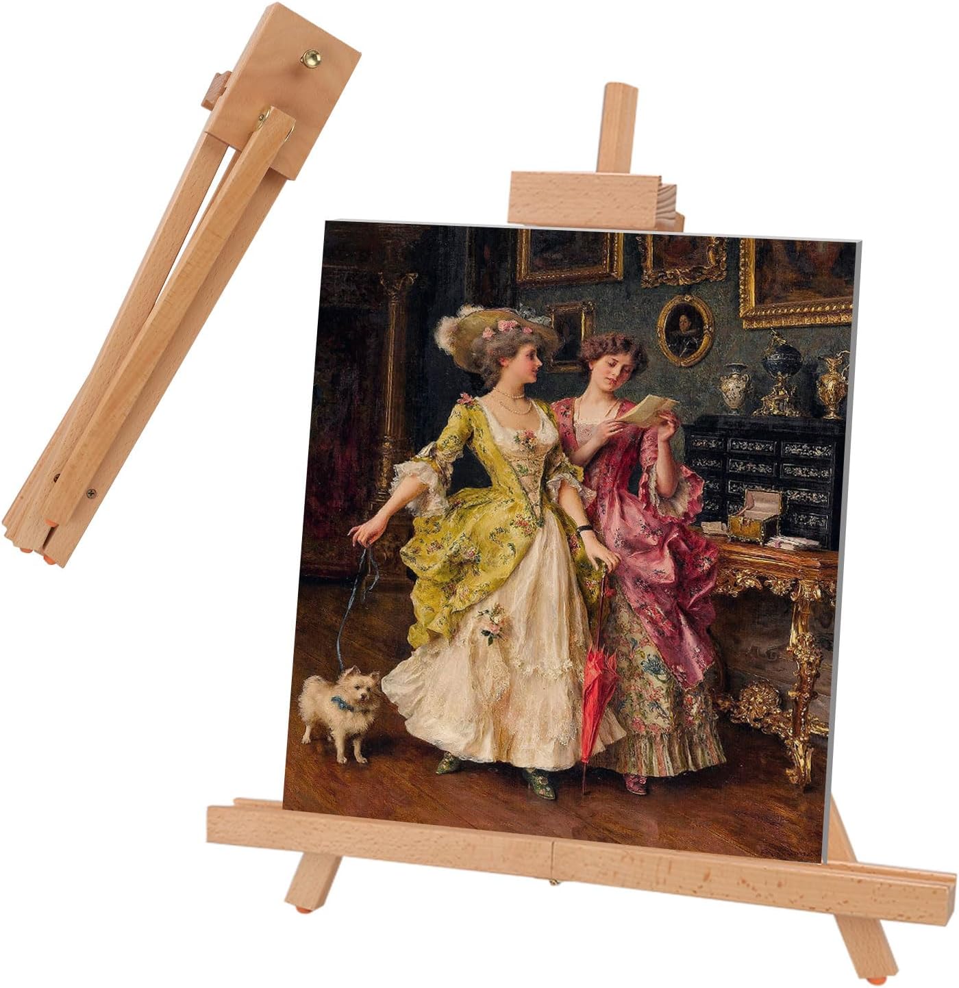 Aselected Easels Wooden 45cmAdjustable Tabletop Art Display A Frame Ease Adjustable Canvas Mini Easel Stand Easel Stand for Painting Sketchingdisplay Exhibitionkids Arts Crafts