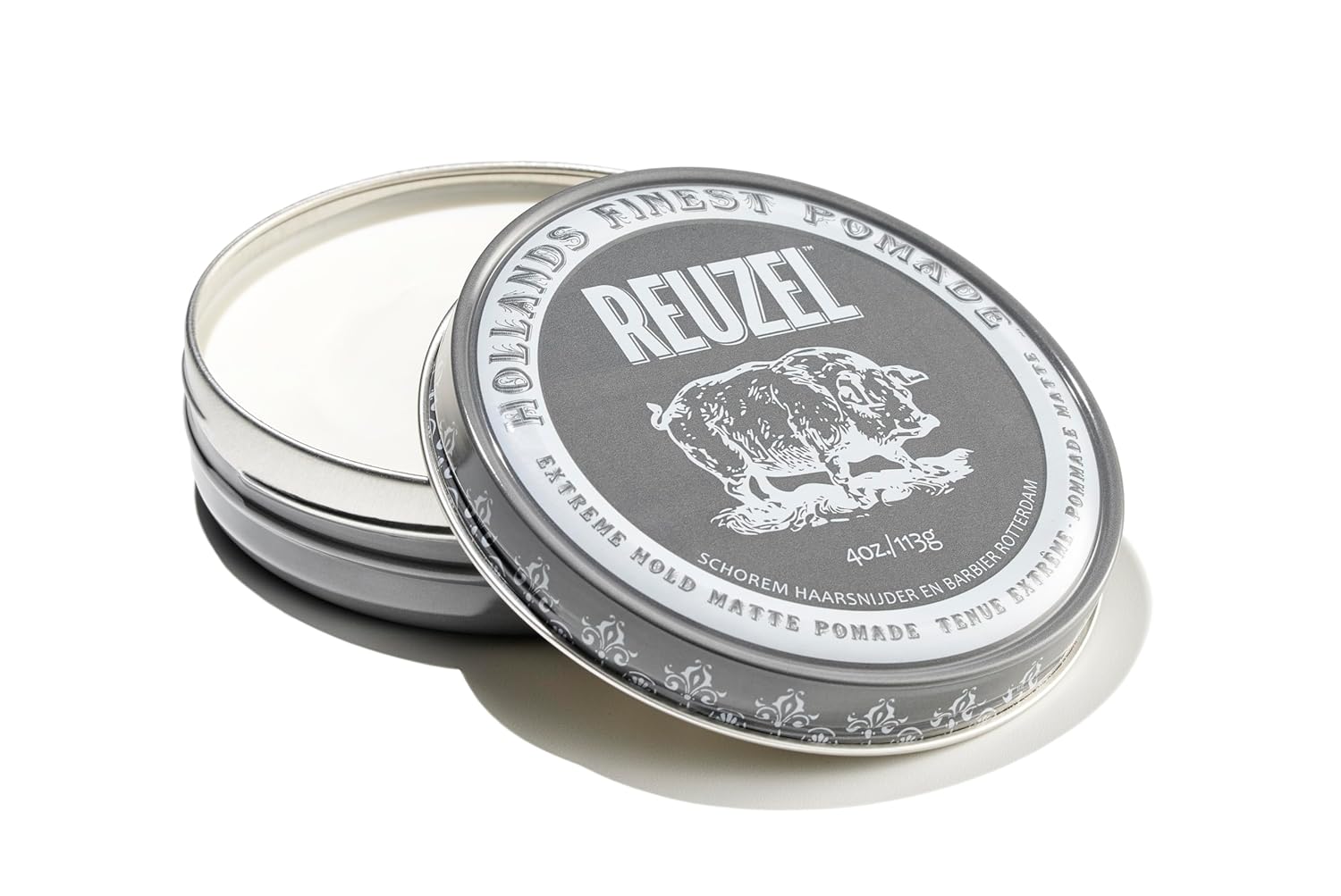 REUZEL Extreme Hold Matte Pomade, Strongest All Day Hold, Water Soluble Styling, No Shine & Flake Free, Easy To Wash Out, For and Hairstyles