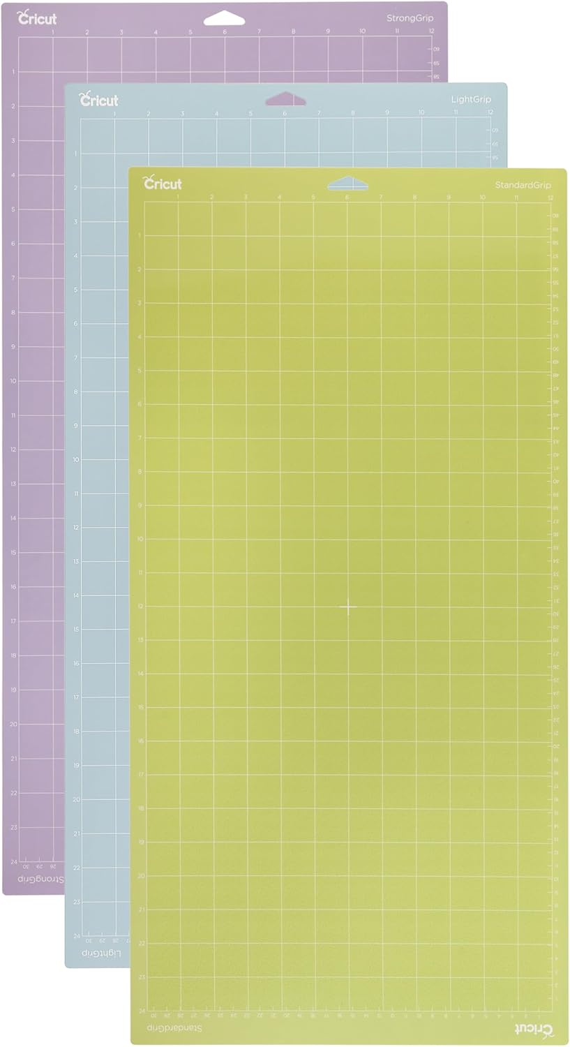 Cricut 2003847 Machine Mat Variety Pack, 30.5 cm x 61 cm (12" x 24") (3 ct), Multi, 12 x 24
