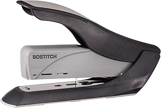 Bostitch Office 60 Sheet Heavy Duty Stapler - Two Fingers, No Effort, Spring Powered Stapler - Gray (1200)