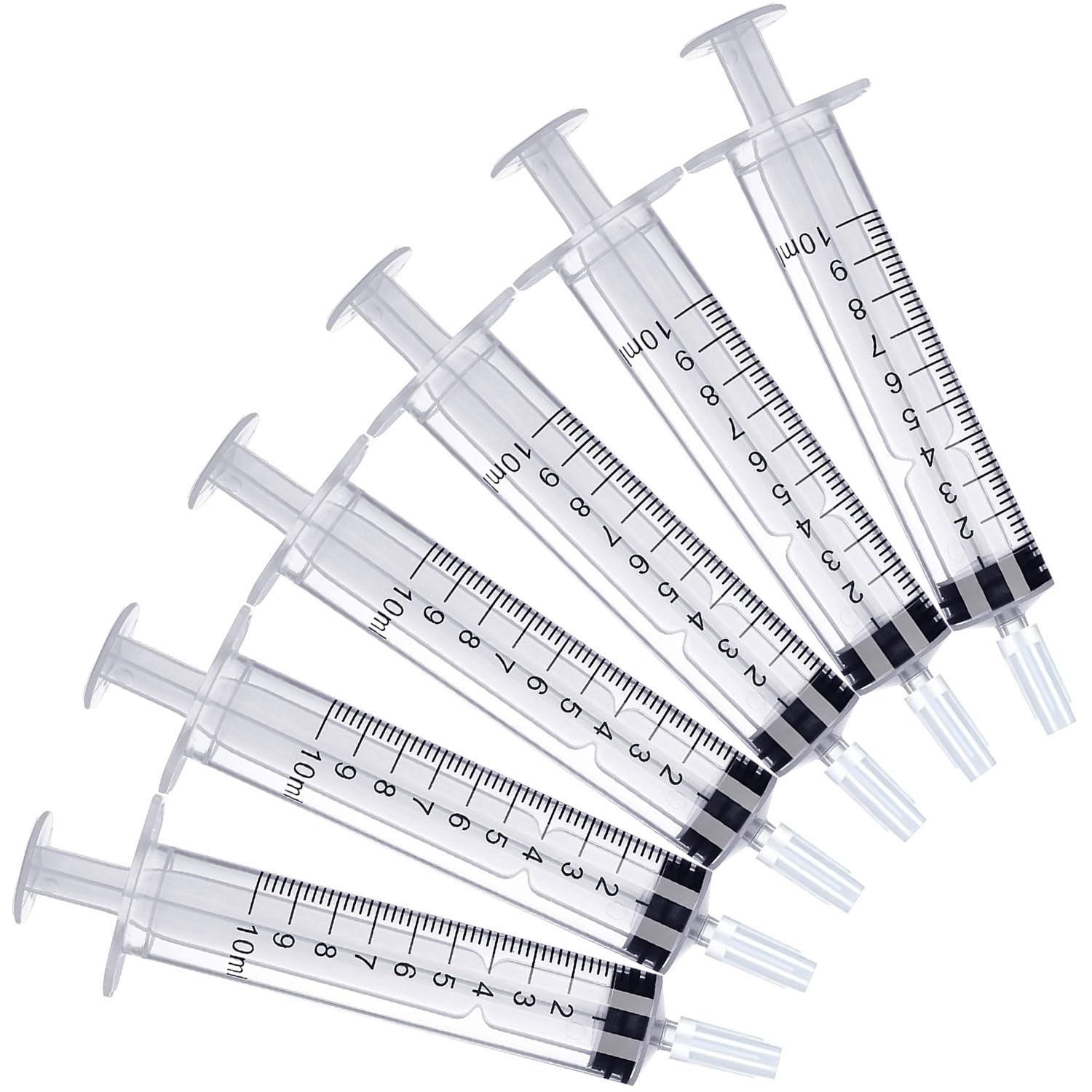 10ml Syringe for Liquid, 10cc Syringes Without Needle, Individually Wrapped, Pack of 12