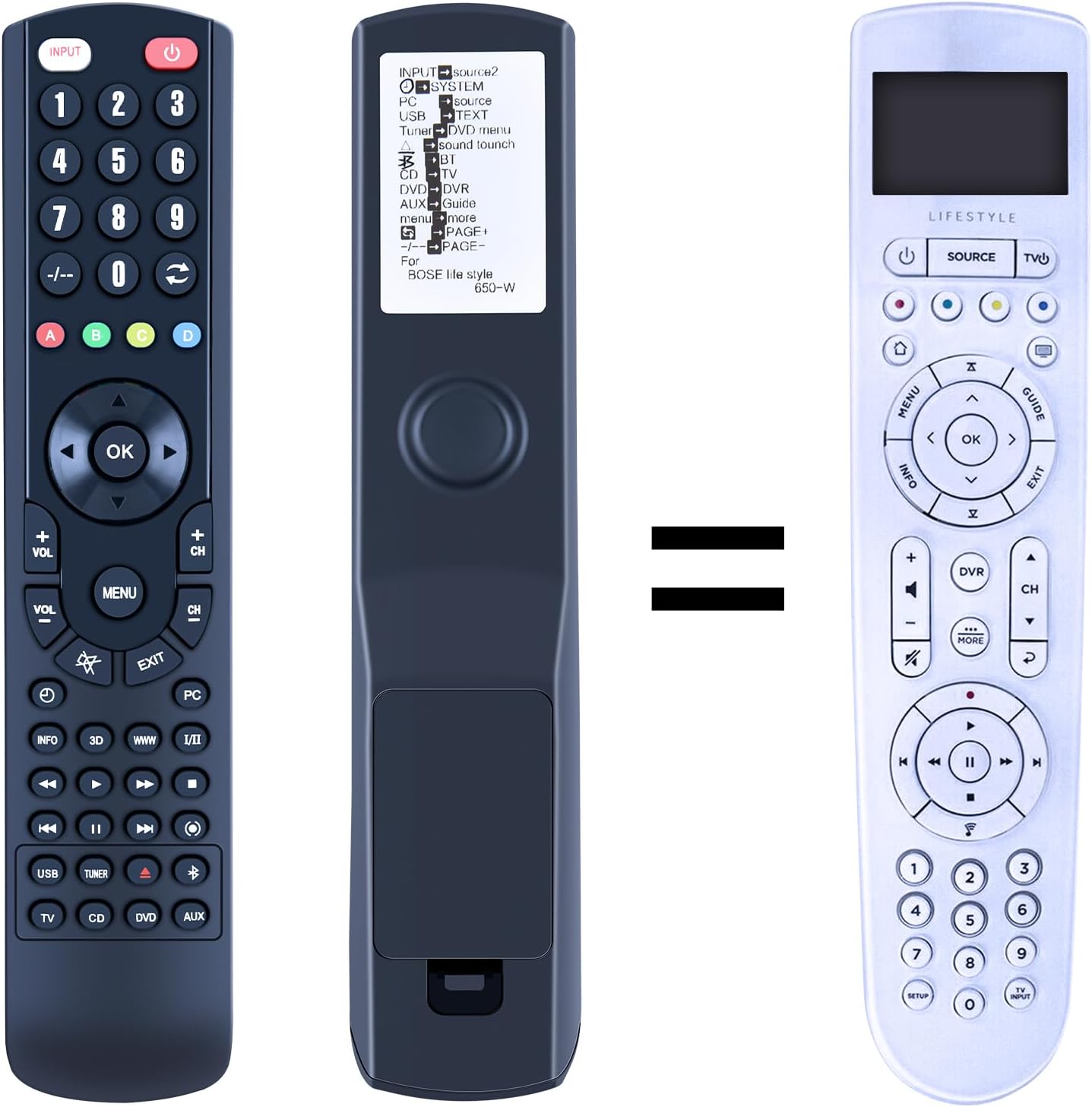 New RC-X35L Replacement Remote Control for Bose Lifestyle 650/600/550 Media Center 743877-0010