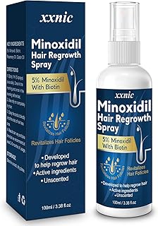 5% Minoxidil Hair Growth Serum, Hair Loss Treatments for Women & Men, Hair Regrowth for Men, Hair Growth Oil Spray, Combat Hair Loss & Thinning Hair, 100ML