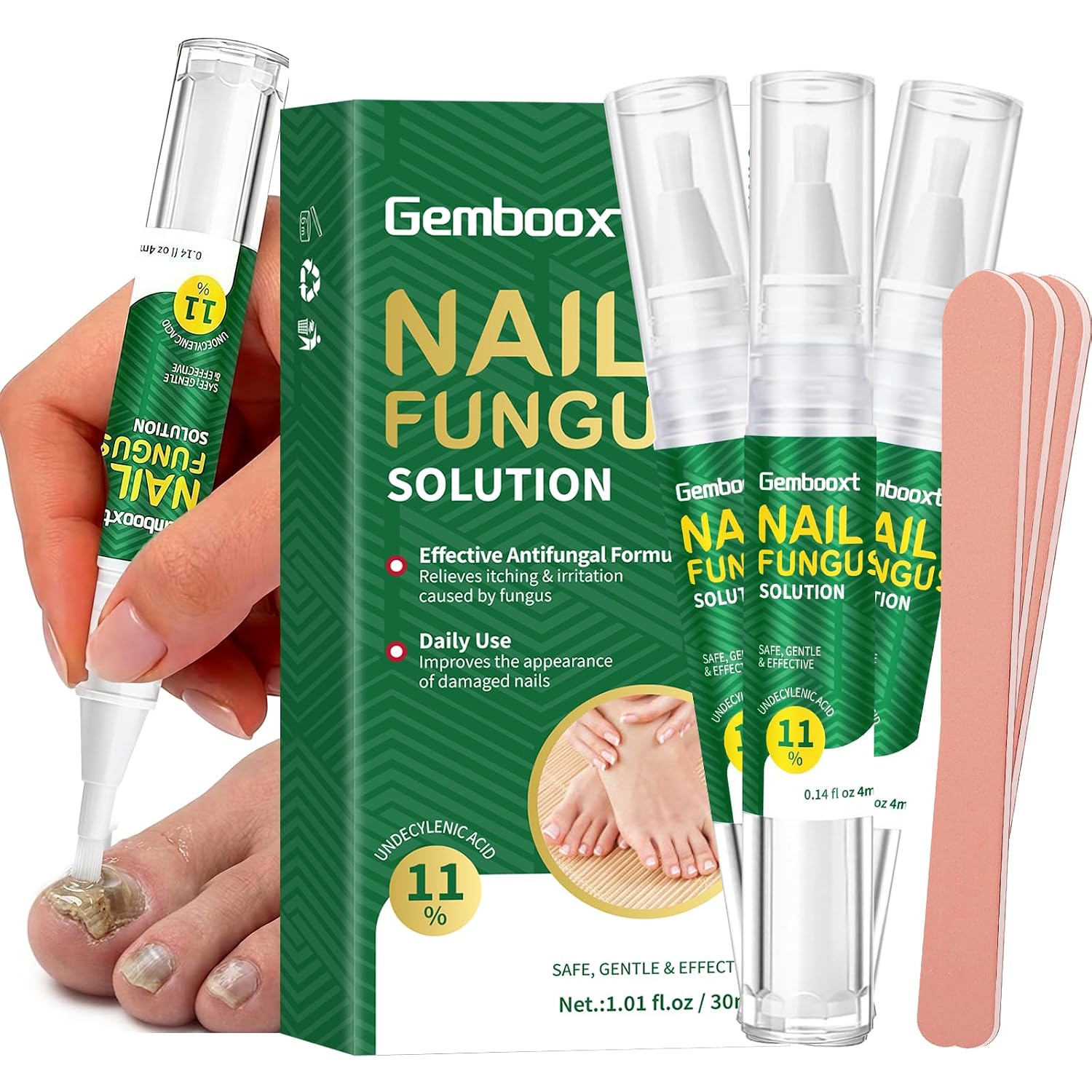 Nail Fungus Treatment Extra Strength - Antifungal Pen for Toenail | Maximum Strength Tea Tree Oil | Toe Nail Fungus Treatment【3-Day Fast Relief】Anti Fungal Care for Toes, Hands & Feet