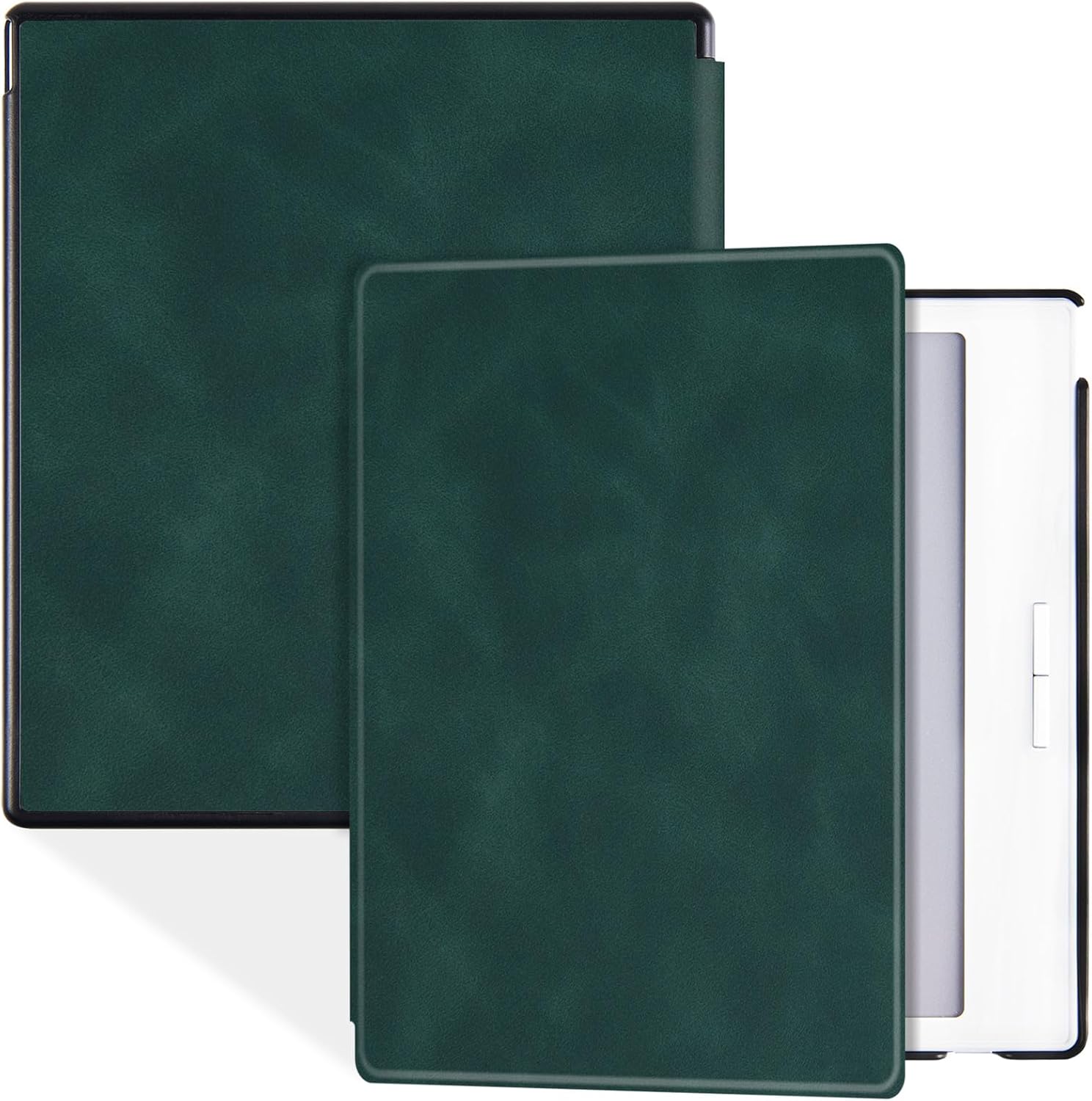 BOZHUORUI Case for 7" Onyx Boox Go 7 Color (Gen I/II,2024/2025 Released) | with Auto Sleep/Wake | Slim Lightweight | Hard Back Shell | PU Leather Sleep Cover fit Boox Go 7 B/W (Pine Green)