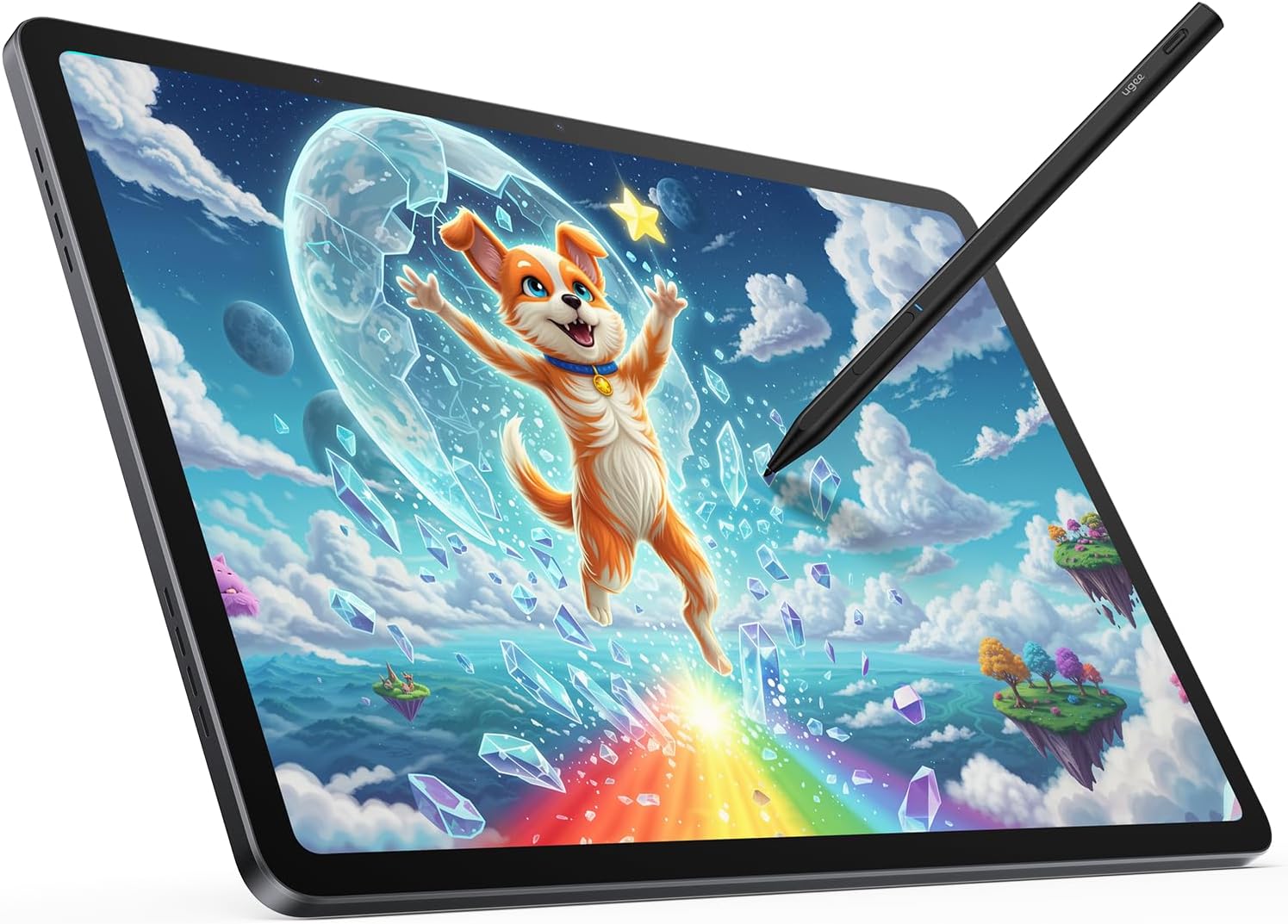 UGEE Fun Drawing PAD 14.25" 2.4K Standalone Drawing Tablet No Computer Needed - Portable Digital Art with 10000mAh Battery, Low Blue Light