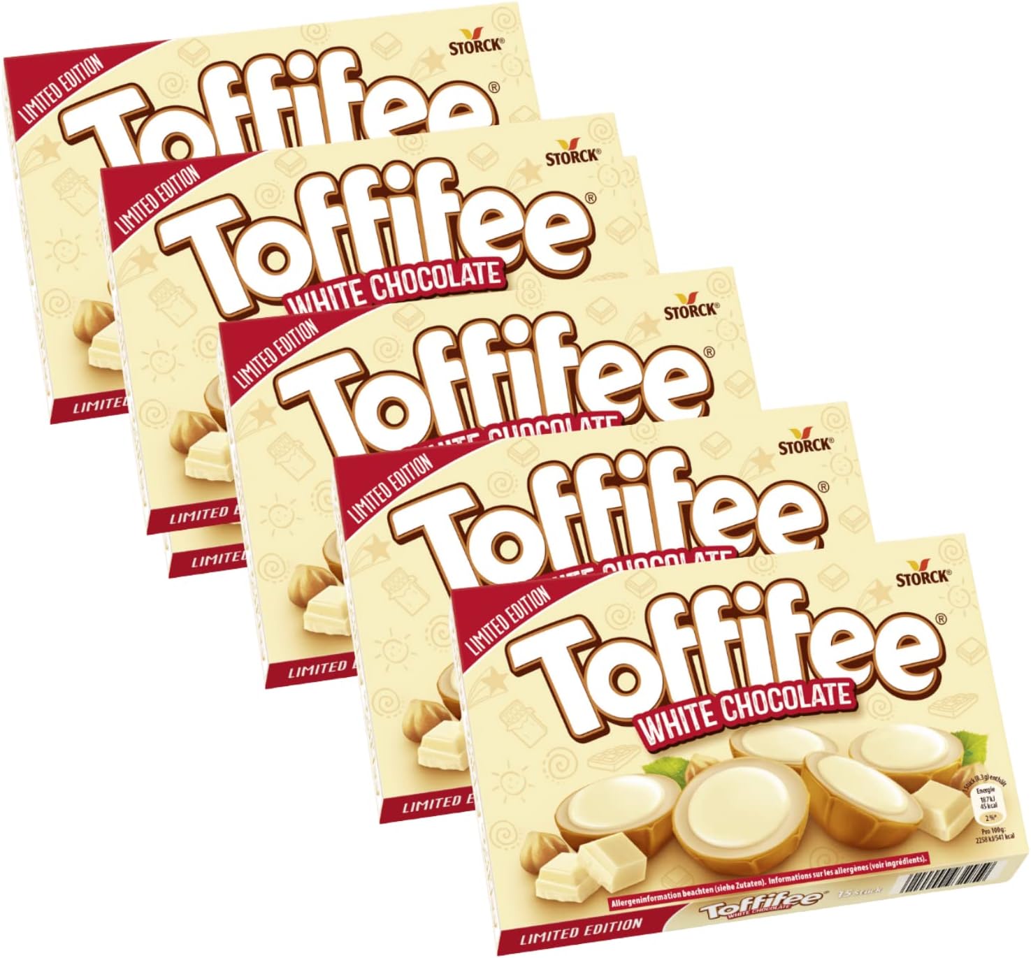 5 x Toffifee White Chocolate "Limited Edition" 125 g