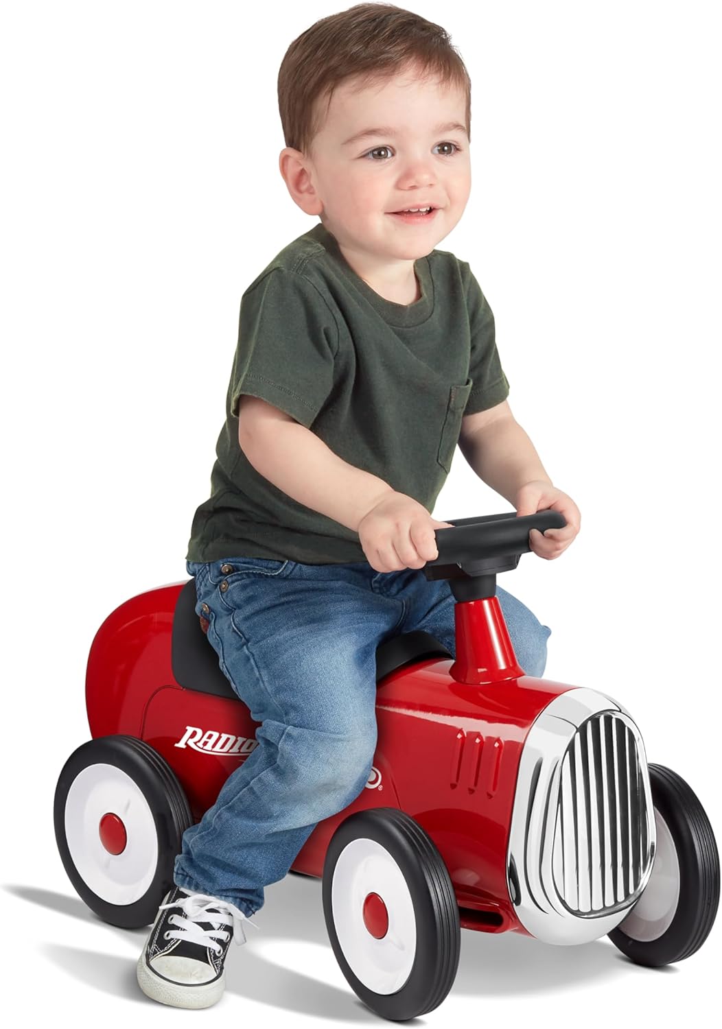 Radio Flyer Little Red Roadster, Toddler Ride on Toy, Ages 1-3, 24“ Length