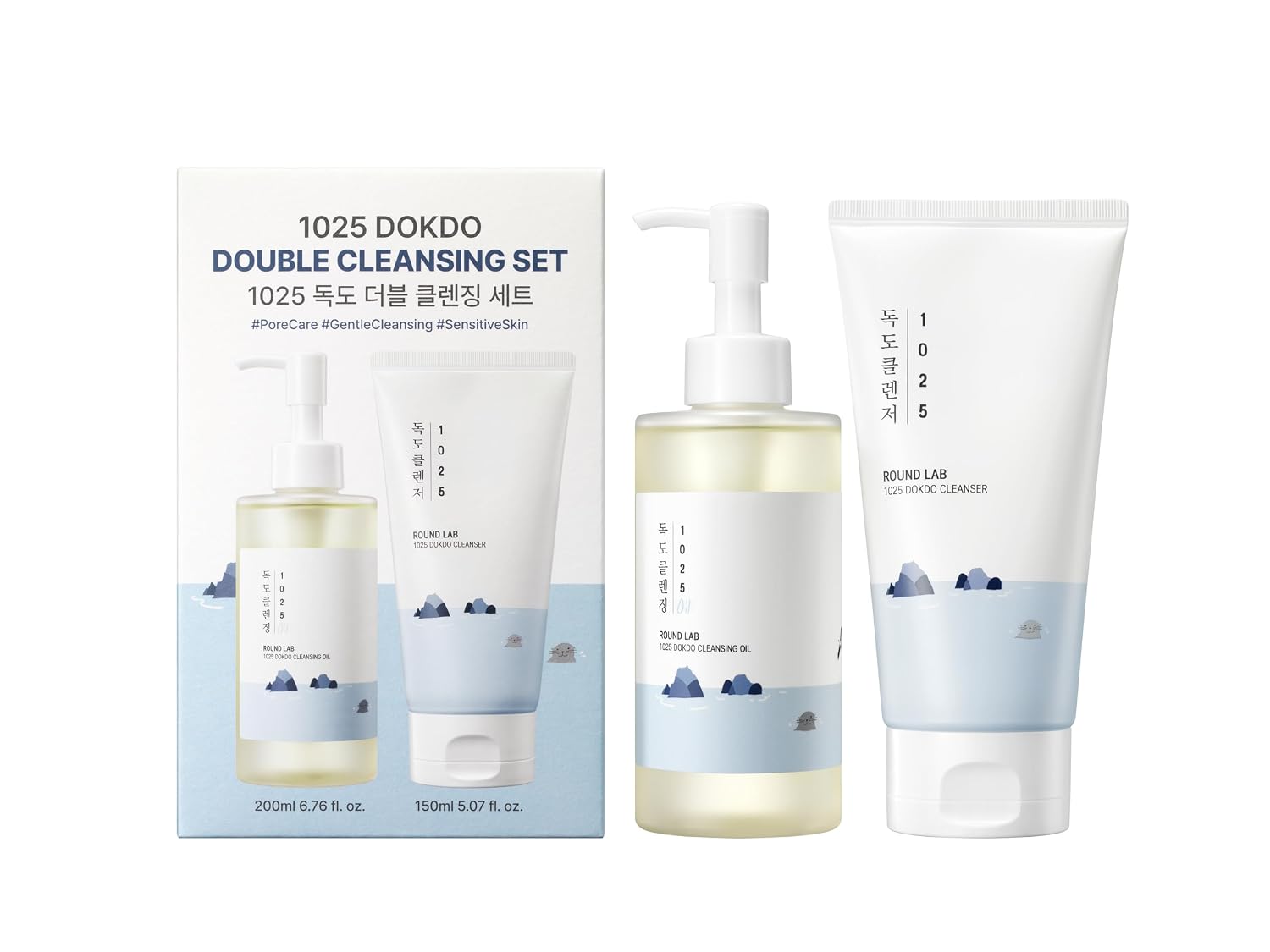 ROUND LAB Dokdo 2-Step Pore Purifying Cleanser Duo