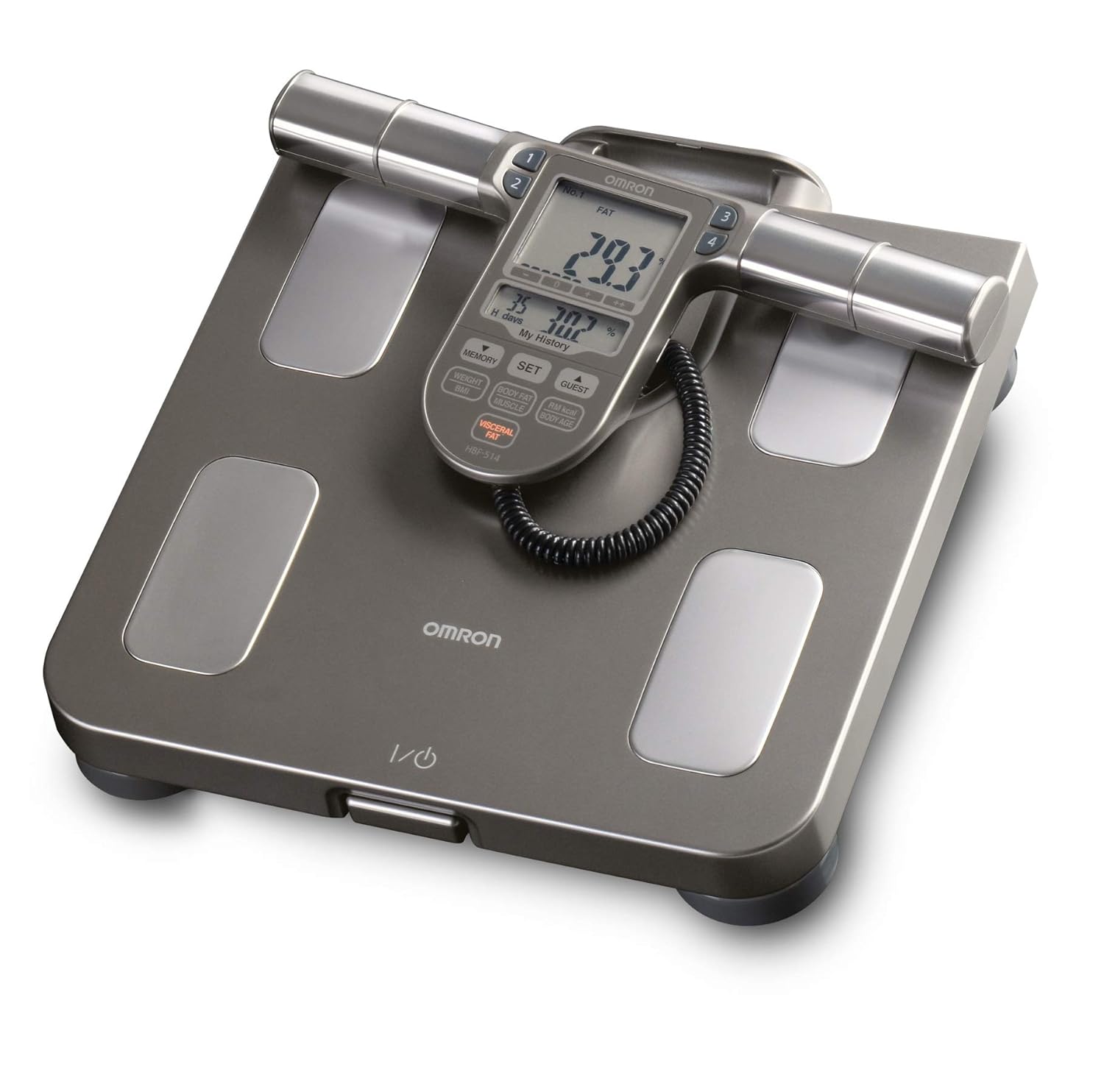 OMRON Body Composition Monitor & Scale – Track Skeletal Muscle Mass Loss/Gain, Weight (up to 330 pounds), Visceral Fat, BMI and More (Non-Bluetooth)