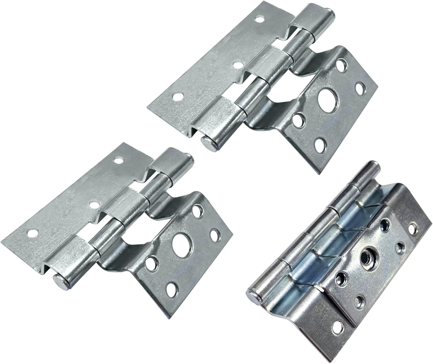 QCAA Mobile Home Door Hinges Compatible with Elixir Mobile Home Exterior Door, Zinc, 3 Pack, Made in Taiwan