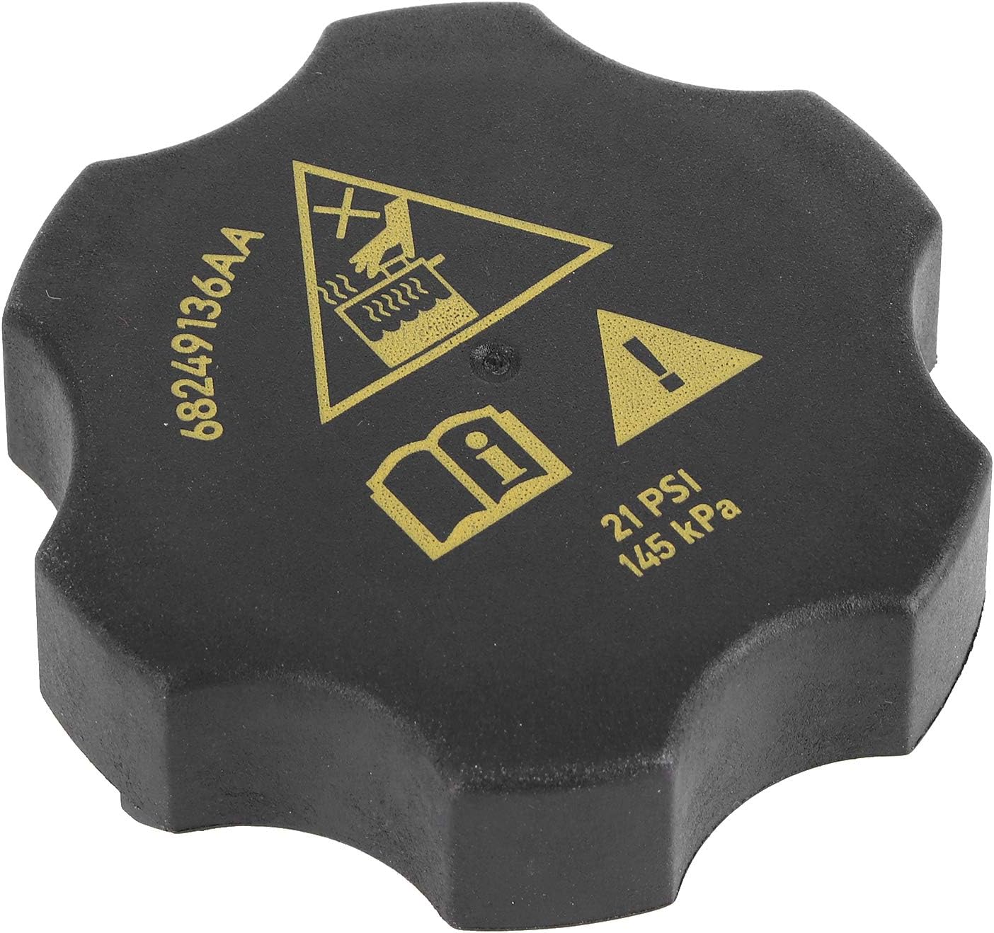 Coolant Reservoir Cap, Coolant Recovery Bottle Cap, Fit for for ALLURE for CASCADA, OE 13502353 13502509 68249136AA, ABS Material