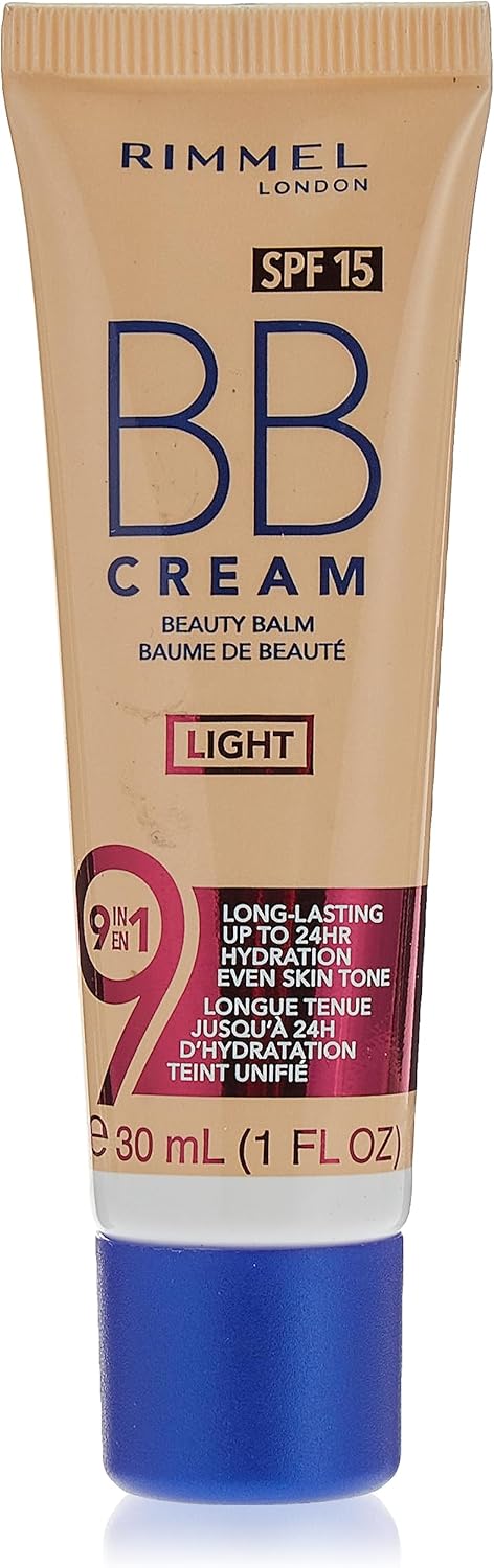 Rimmel London BB Cream with Brightening Effect, Light, 30ml, Pink