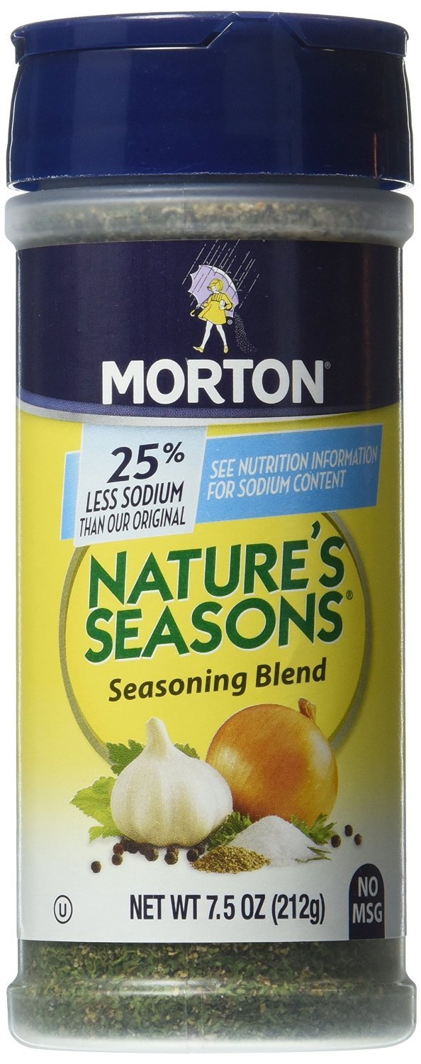 Morton's. Nature's Seasons, Seasoning Blend, No MSG & 25% Less Sodium, 7.5oz Bottle