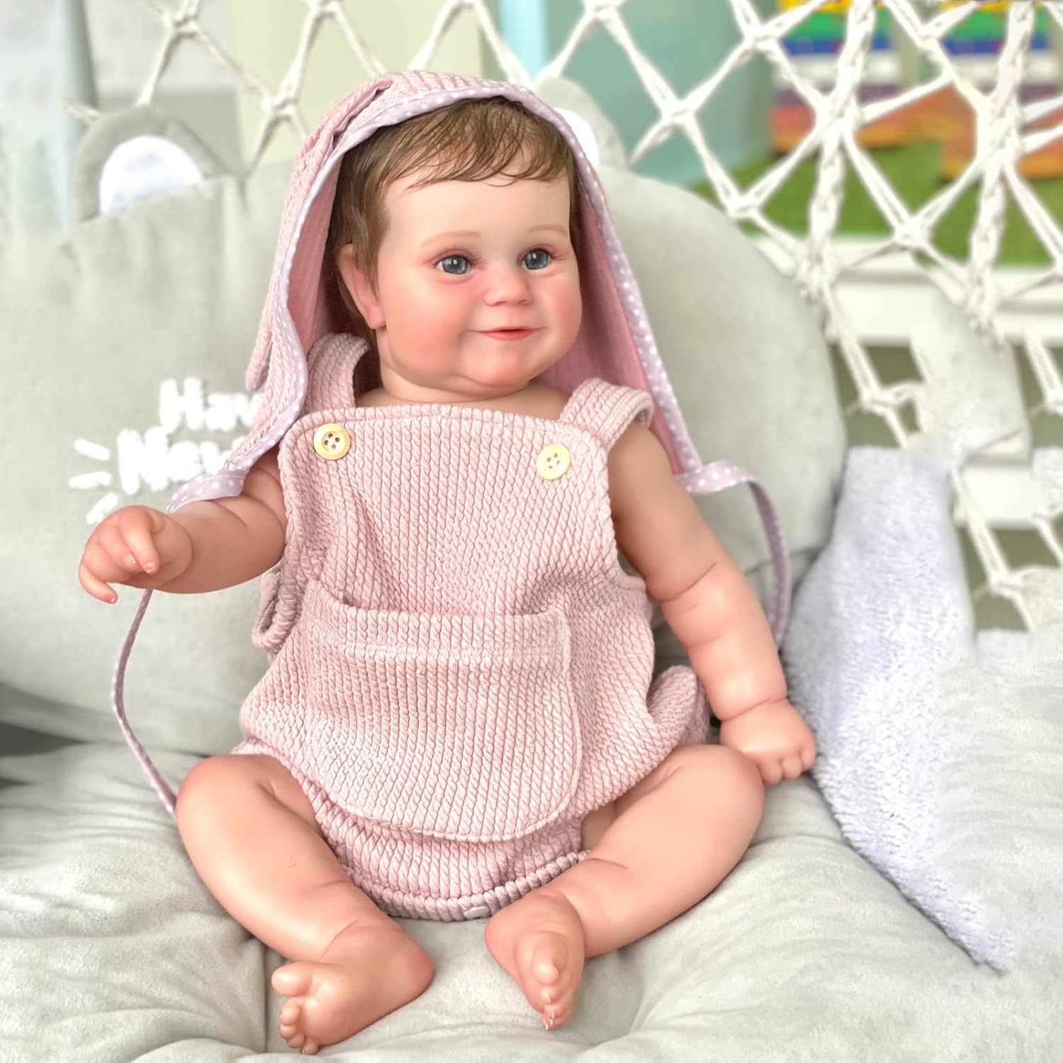 HAMIMI Reborn Doll Soft Silicone Body 50 CM 20inch Rebirth Doll Realistic Handmade Lifelike Soft Real Touch