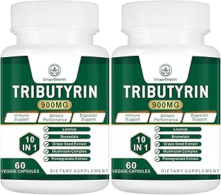Tributyrin Supplement - Butyrate Precursor for Gut Barrier Support, Leaky Gut Support, Digestion 120 Count